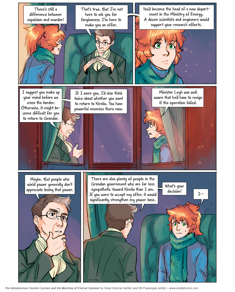 The Adventurous Scarlet Carolus – Machine Girl 069 (2026-06-03). Oliver Knörzer (writer) & Elli Puukangas (artist), CC BY-NC-ND 4.0. https://www.sandraandwoo.com/scarlet/comic/machine-girl-069/