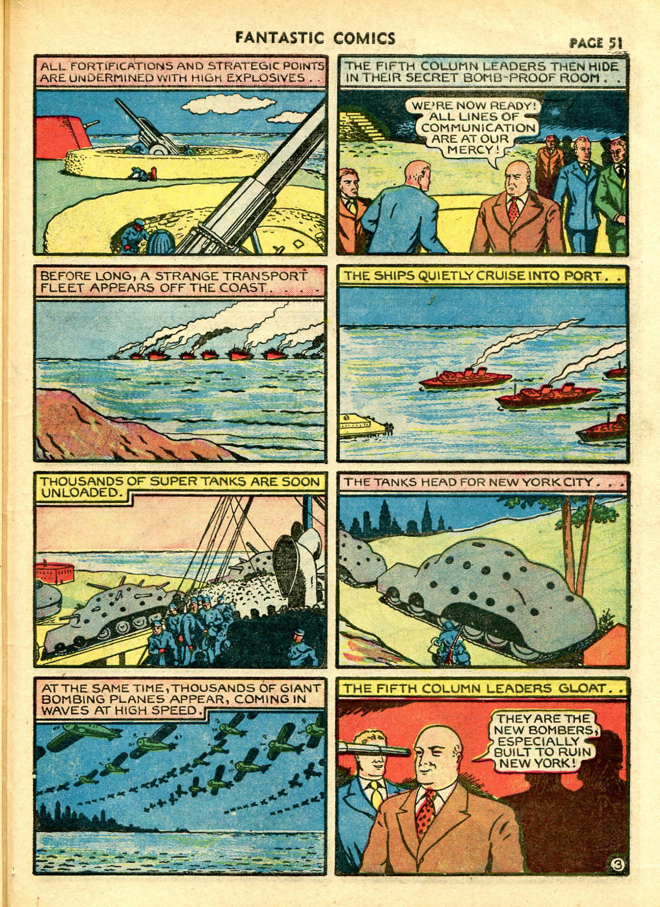 Stardust the Super Wizard, page 17. Stardust the Super Wizard by Fletcher Hanks. Public domain in the United States. https://digitalcomicmuseum.com/