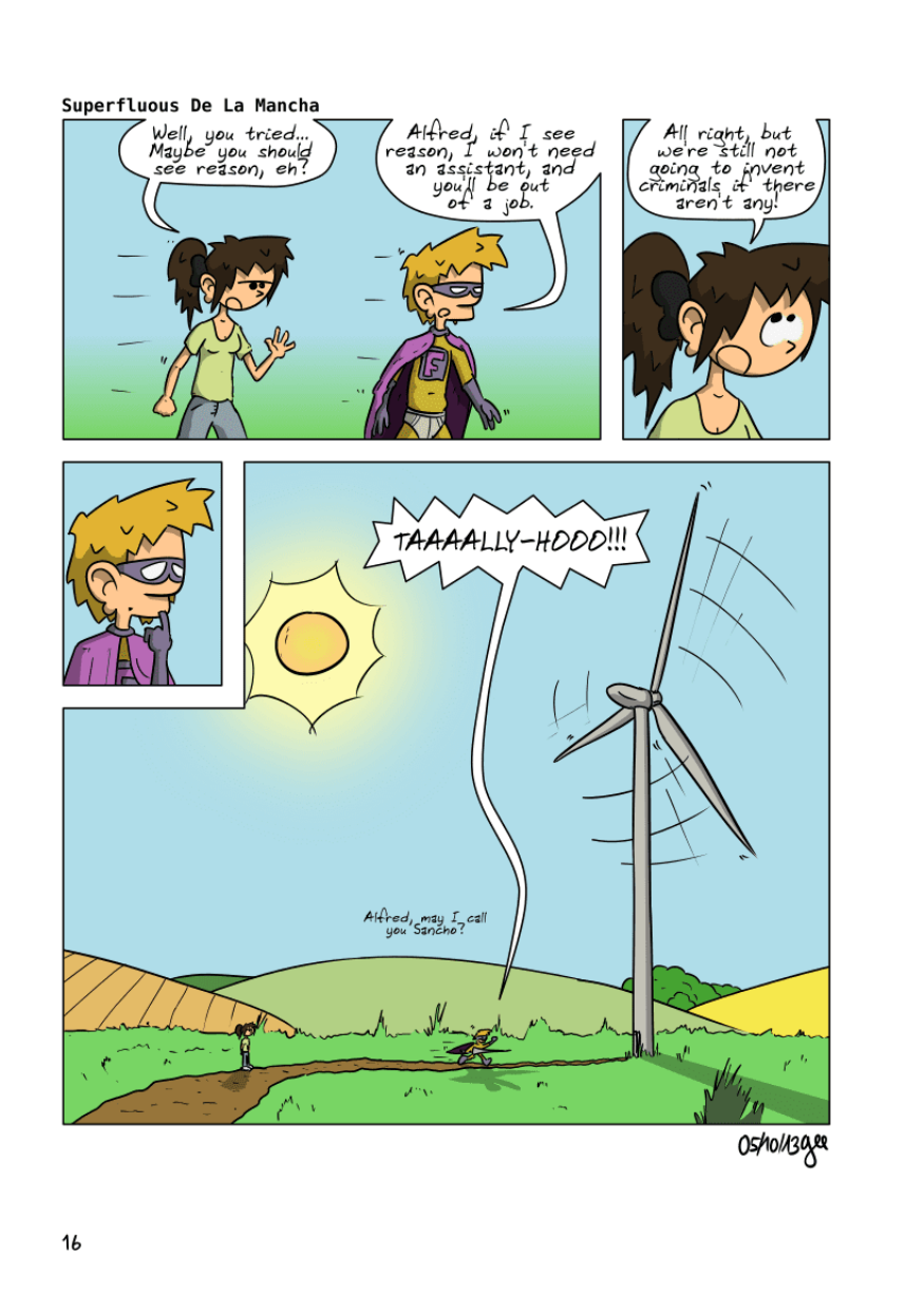 The Unnecessary Adventures of Superfluous, page 15. The Unnecessary Adventures of Superfluous by Gee, CC BY-SA 2.0 France. https://editions.ptilouk.net/superfluous/