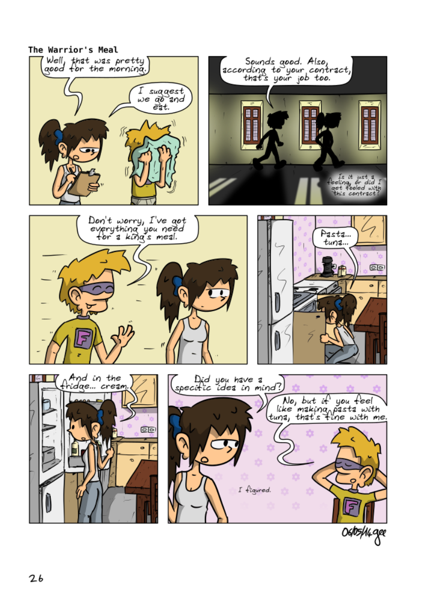 The Unnecessary Adventures of Superfluous, page 25. The Unnecessary Adventures of Superfluous by Gee, CC BY-SA 2.0 France. https://editions.ptilouk.net/superfluous/
