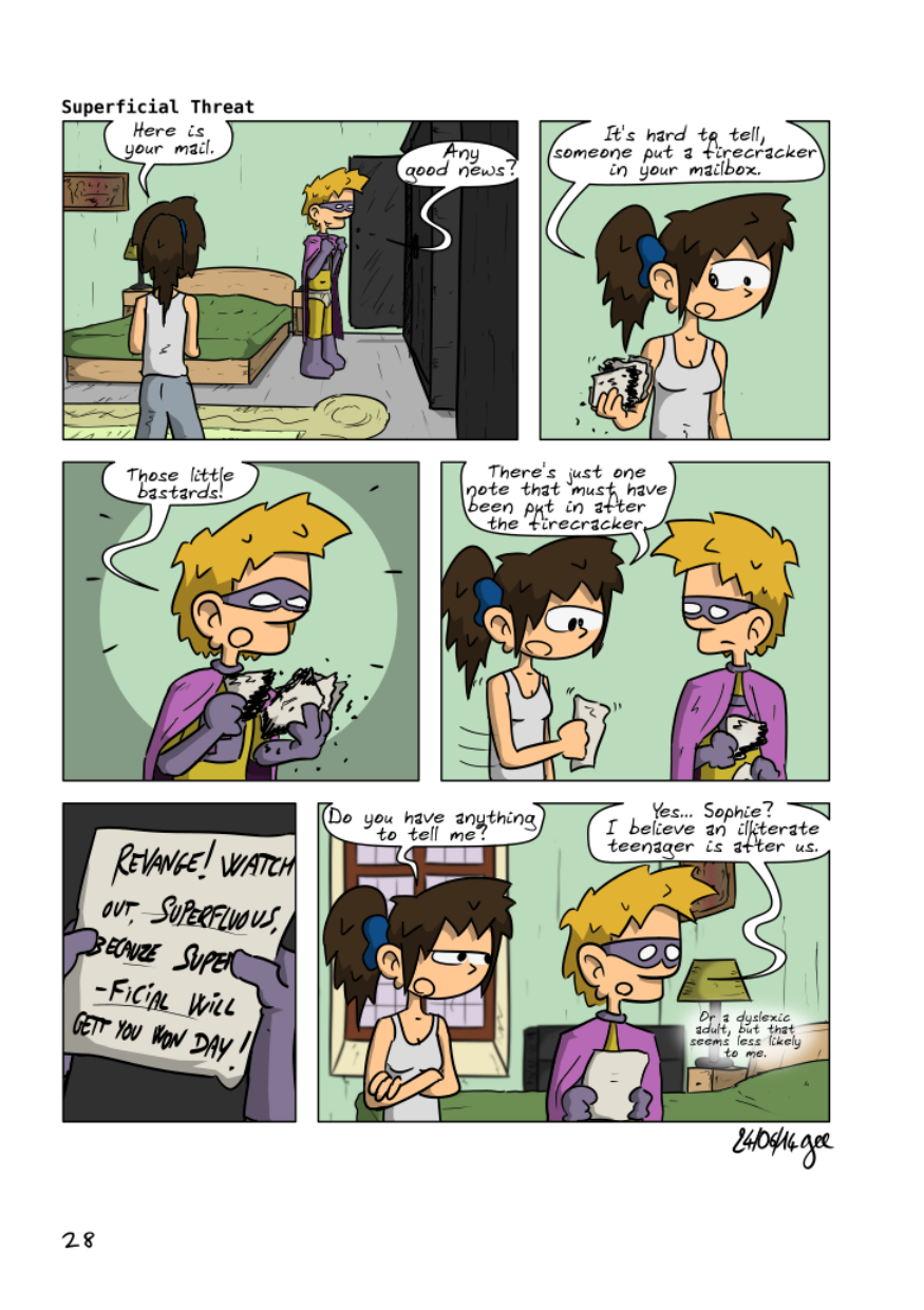 The Unnecessary Adventures of Superfluous, page 27. The Unnecessary Adventures of Superfluous by Gee, CC BY-SA 2.0 France. https://editions.ptilouk.net/superfluous/