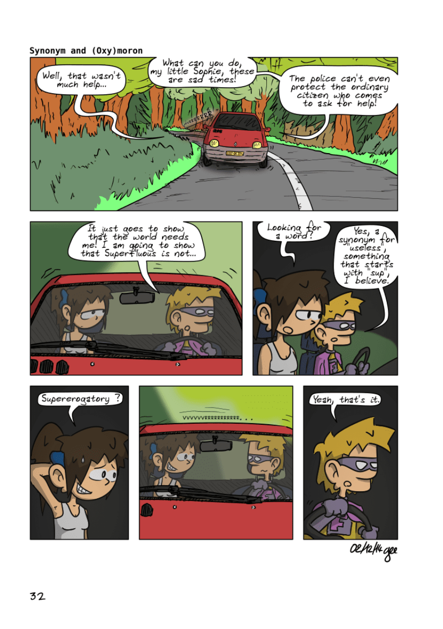 The Unnecessary Adventures of Superfluous, page 31. The Unnecessary Adventures of Superfluous by Gee, CC BY-SA 2.0 France. https://editions.ptilouk.net/superfluous/