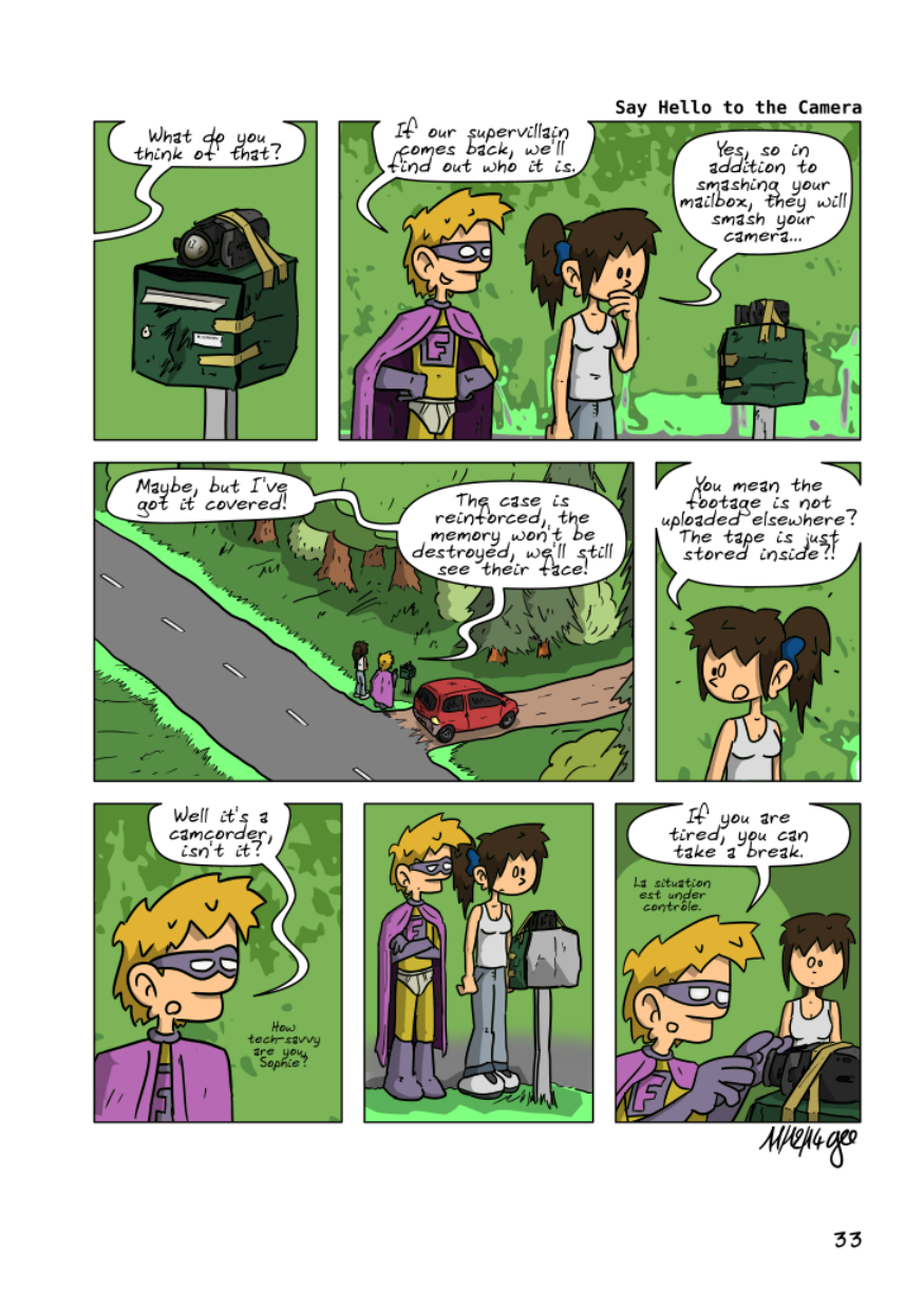 The Unnecessary Adventures of Superfluous, page 32. The Unnecessary Adventures of Superfluous by Gee, CC BY-SA 2.0 France. https://editions.ptilouk.net/superfluous/