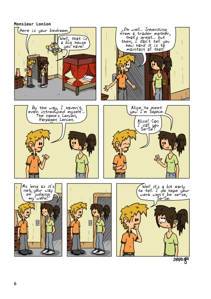 The Unnecessary Adventures of Superfluous, page 5. The Unnecessary Adventures of Superfluous by Gee, CC BY-SA 2.0 France. https://editions.ptilouk.net/superfluous/