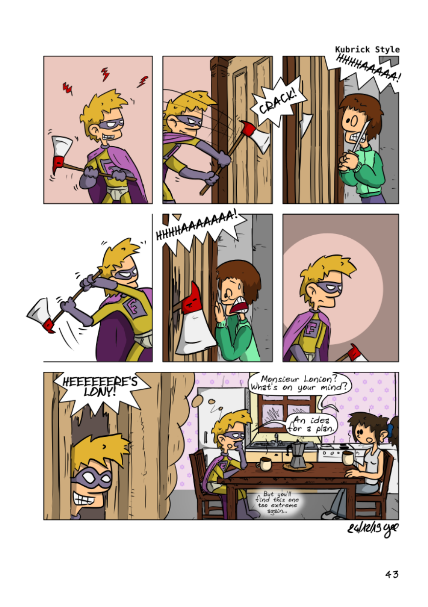 The Unnecessary Adventures of Superfluous, page 42. The Unnecessary Adventures of Superfluous by Gee, CC BY-SA 2.0 France. https://editions.ptilouk.net/superfluous/