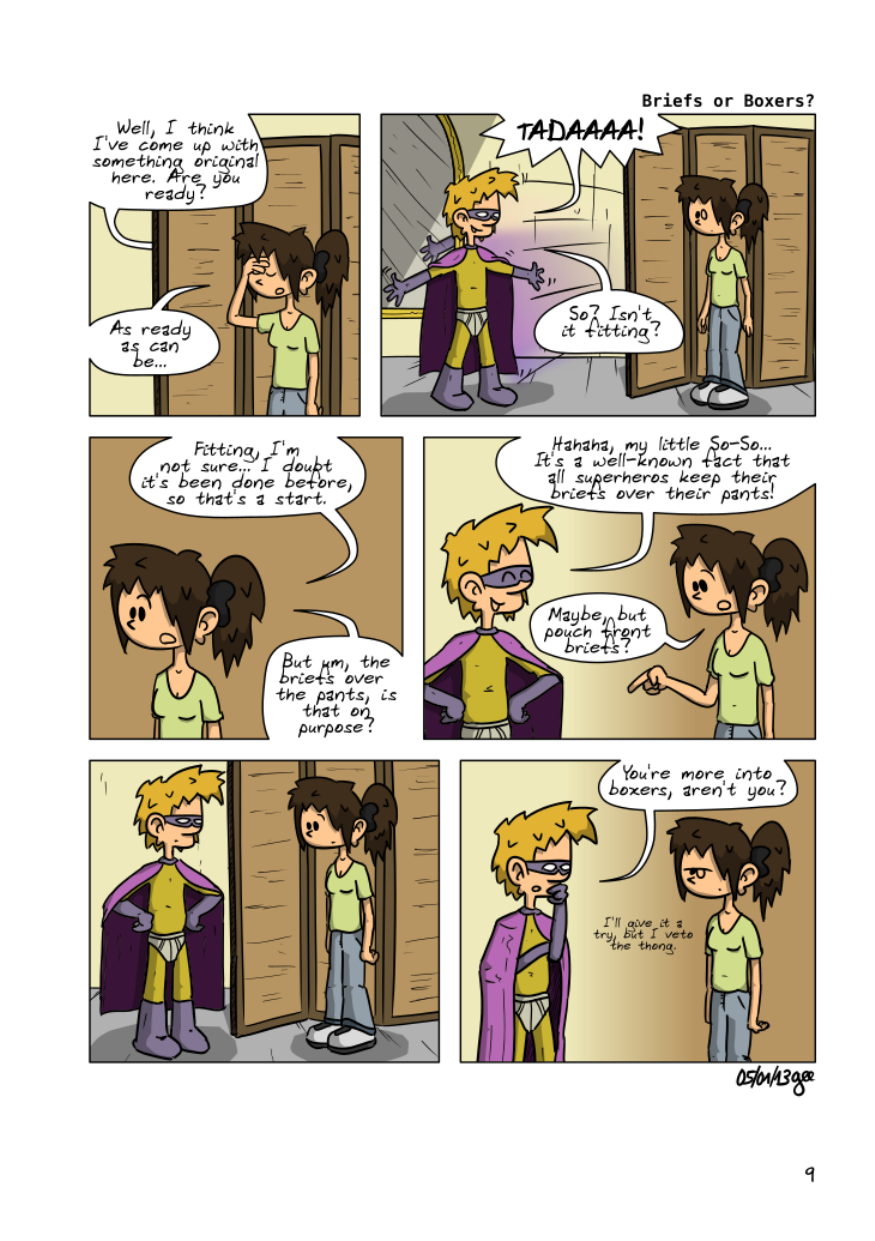 The Unnecessary Adventures of Superfluous, page 8. The Unnecessary Adventures of Superfluous by Gee, CC BY-SA 2.0 France. https://editions.ptilouk.net/superfluous/
