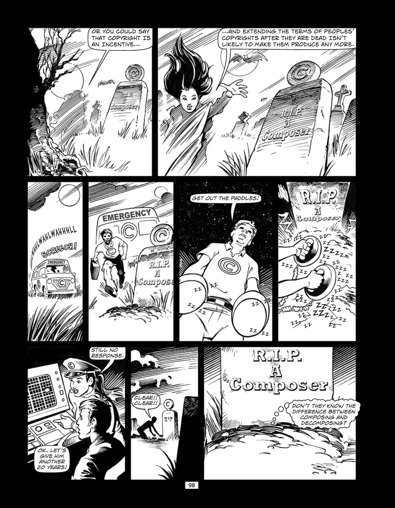 Theft! A History of Music, page 101. Theft! A History of Music by James Boyle and Jennifer Jenkins, CC BY-NC-SA. Duke Center for the Study of the Public Domain. https://cspd.law.duke.edu/musiccomic/download/