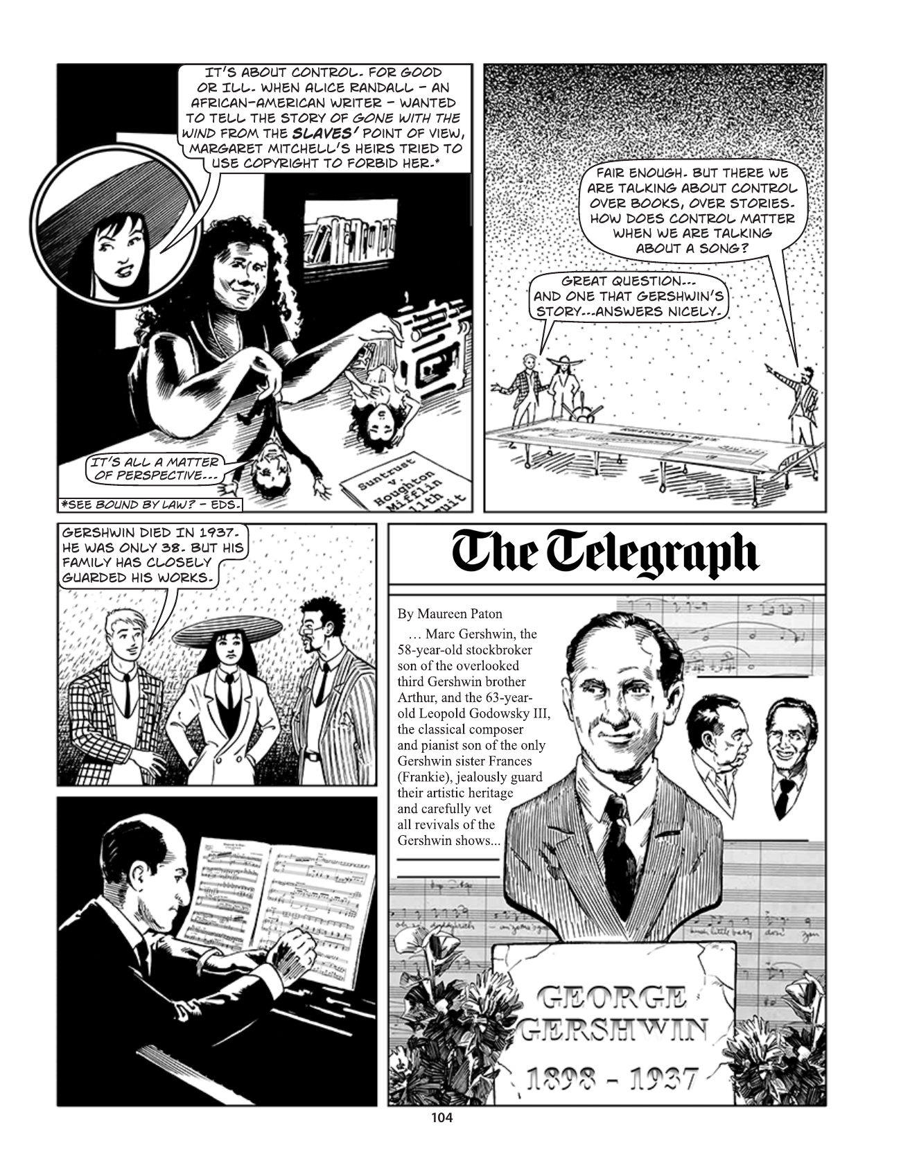 Theft! A History of Music, page 107. Theft! A History of Music by James Boyle and Jennifer Jenkins, CC BY-NC-SA. Duke Center for the Study of the Public Domain. https://cspd.law.duke.edu/musiccomic/download/