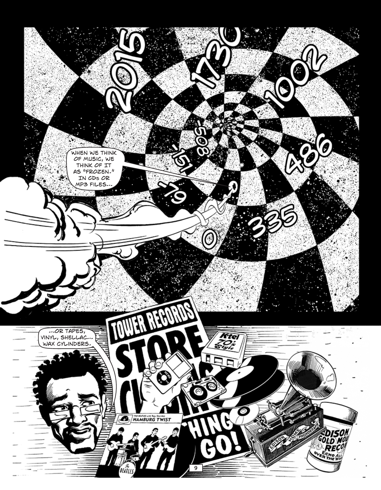 Theft! A History of Music, page 12. Theft! A History of Music by James Boyle and Jennifer Jenkins, CC BY-NC-SA. Duke Center for the Study of the Public Domain. https://cspd.law.duke.edu/musiccomic/download/