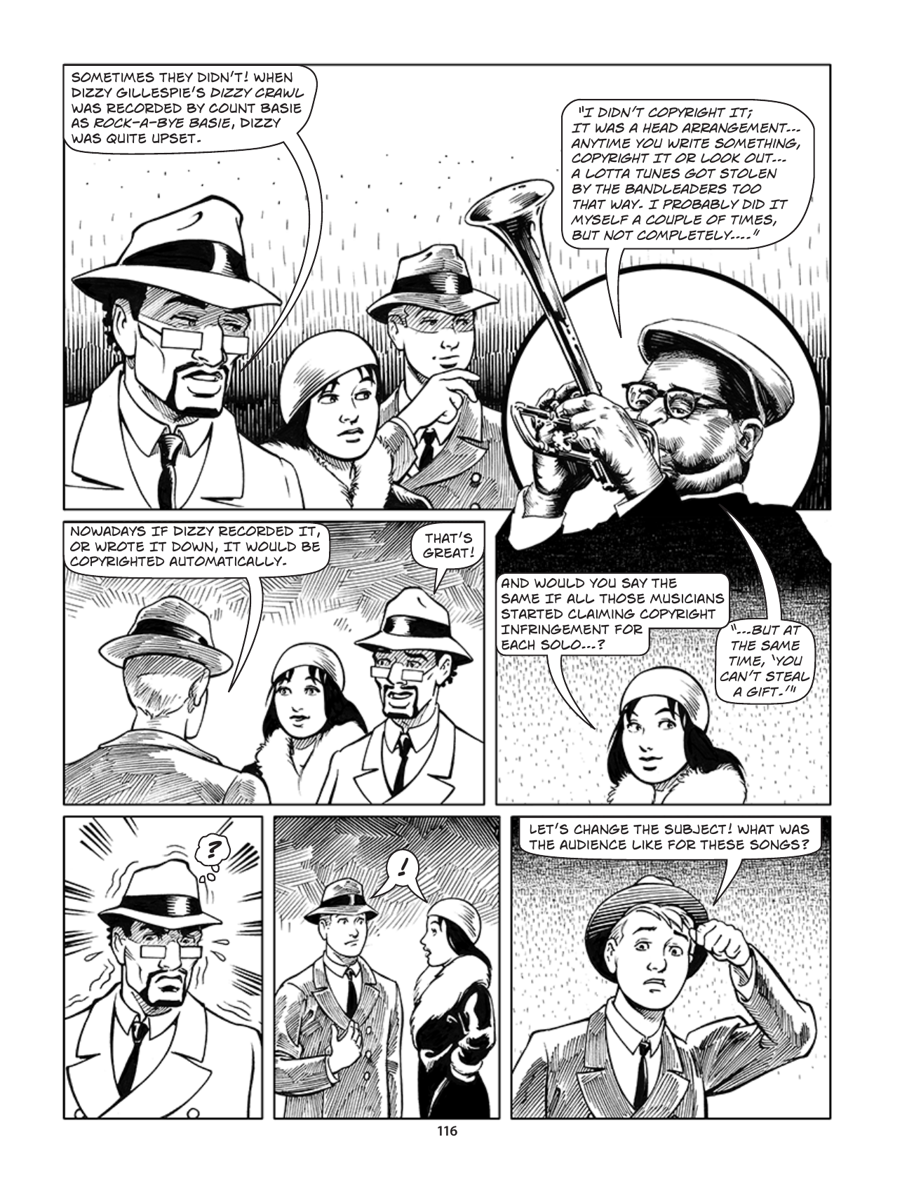Theft! A History of Music, page 119. Theft! A History of Music by James Boyle and Jennifer Jenkins, CC BY-NC-SA. Duke Center for the Study of the Public Domain. https://cspd.law.duke.edu/musiccomic/download/