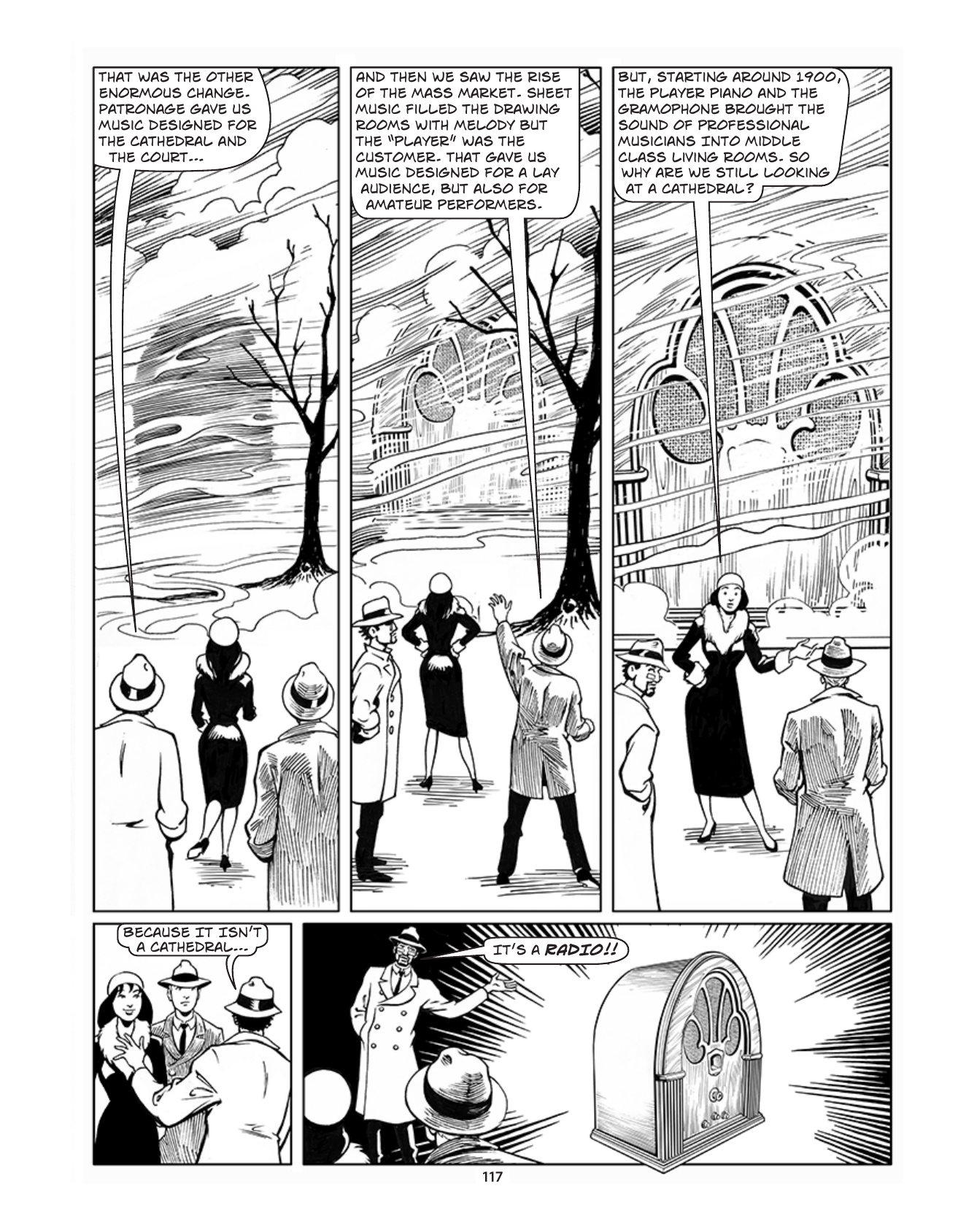 Theft! A History of Music, page 120. Theft! A History of Music by James Boyle and Jennifer Jenkins, CC BY-NC-SA. Duke Center for the Study of the Public Domain. https://cspd.law.duke.edu/musiccomic/download/