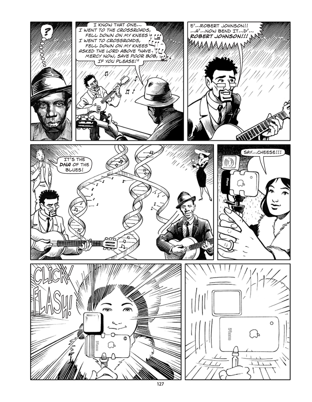 Theft! A History of Music, page 130. Theft! A History of Music by James Boyle and Jennifer Jenkins, CC BY-NC-SA. Duke Center for the Study of the Public Domain. https://cspd.law.duke.edu/musiccomic/download/
