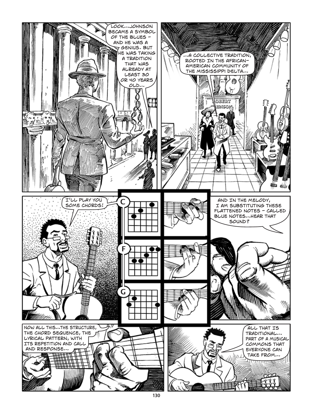 Theft! A History of Music, page 133. Theft! A History of Music by James Boyle and Jennifer Jenkins, CC BY-NC-SA. Duke Center for the Study of the Public Domain. https://cspd.law.duke.edu/musiccomic/download/