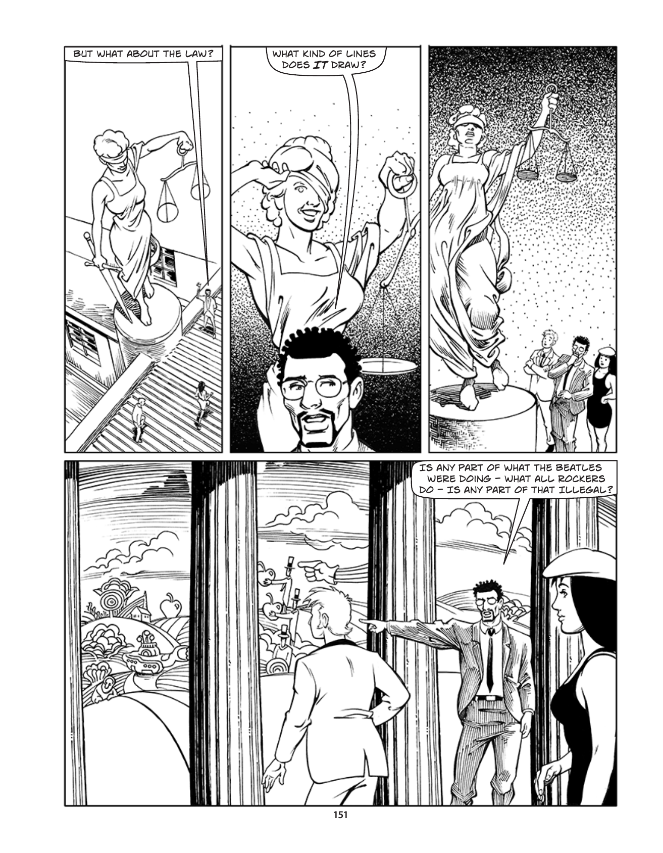 Theft! A History of Music, page 154. Theft! A History of Music by James Boyle and Jennifer Jenkins, CC BY-NC-SA. Duke Center for the Study of the Public Domain. https://cspd.law.duke.edu/musiccomic/download/