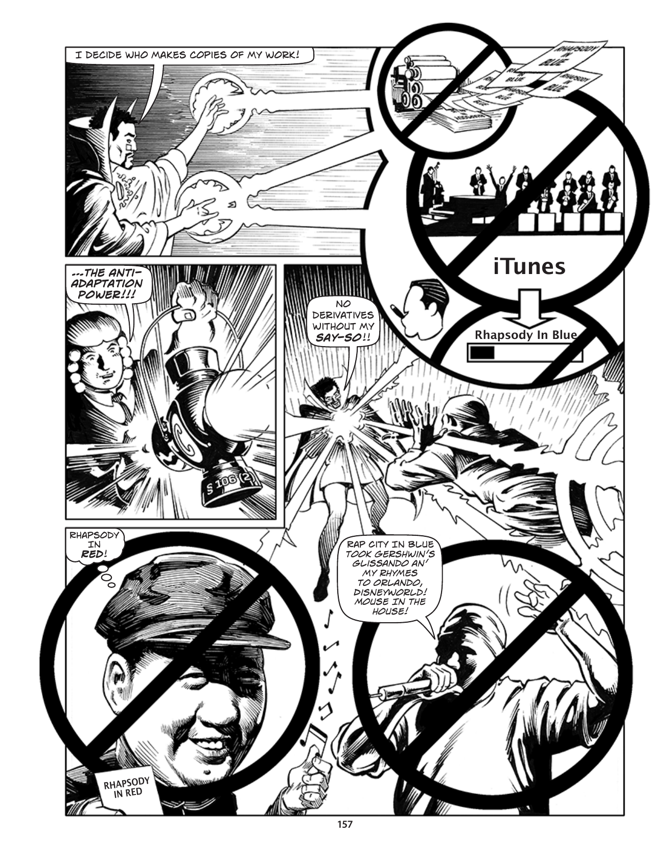 Theft! A History of Music, page 160. Theft! A History of Music by James Boyle and Jennifer Jenkins, CC BY-NC-SA. Duke Center for the Study of the Public Domain. https://cspd.law.duke.edu/musiccomic/download/