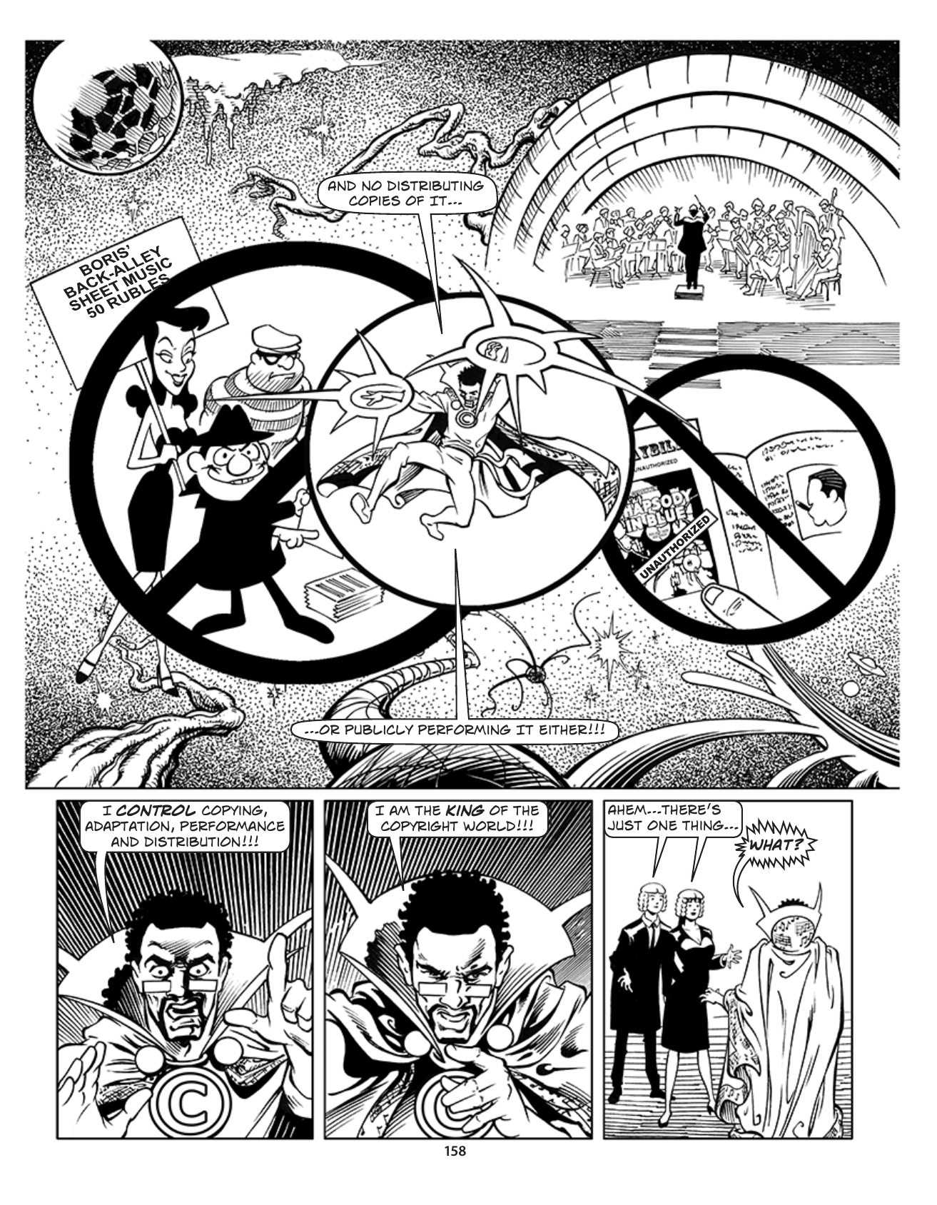 Theft! A History of Music, page 161. Theft! A History of Music by James Boyle and Jennifer Jenkins, CC BY-NC-SA. Duke Center for the Study of the Public Domain. https://cspd.law.duke.edu/musiccomic/download/