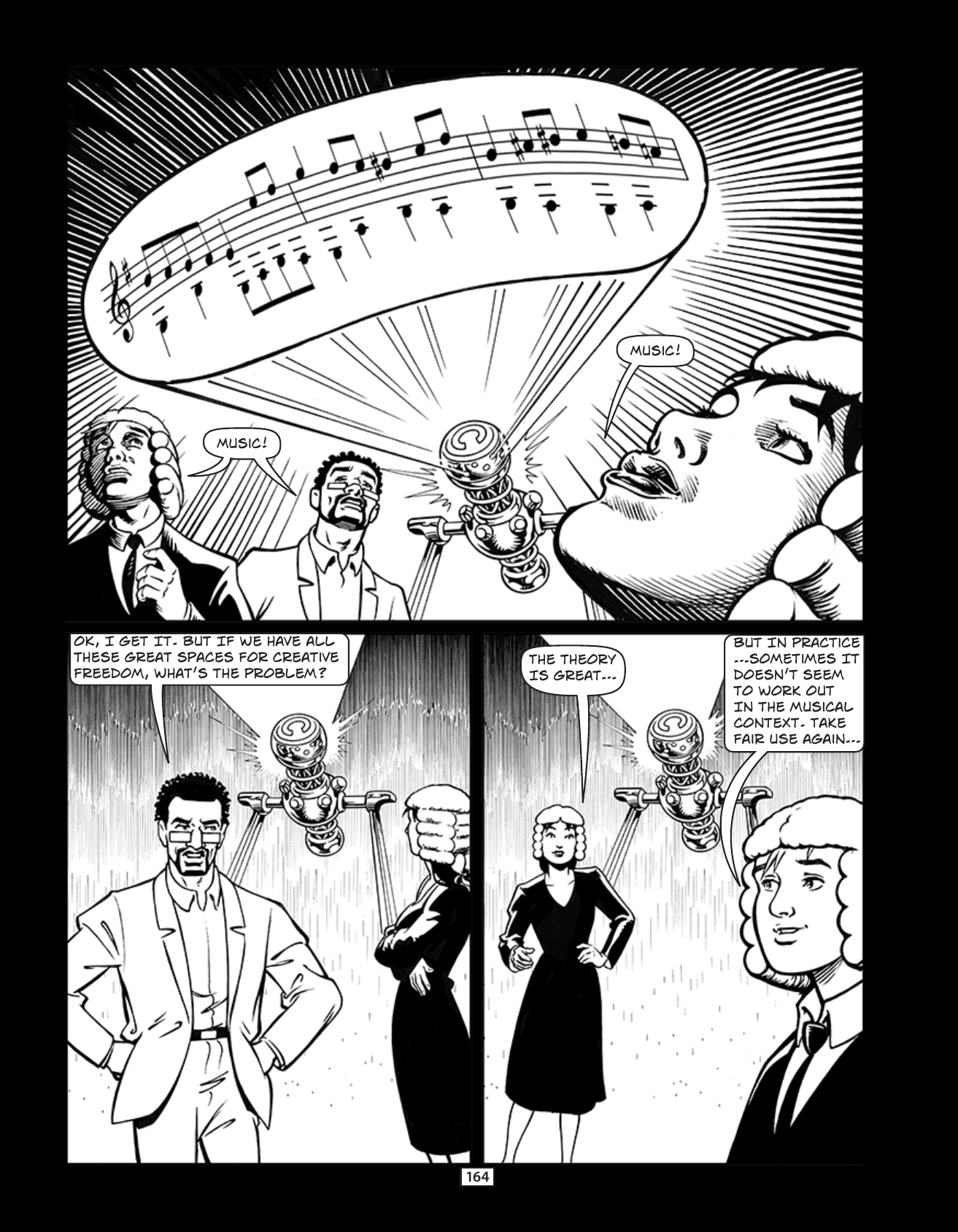 Theft! A History of Music, page 167. Theft! A History of Music by James Boyle and Jennifer Jenkins, CC BY-NC-SA. Duke Center for the Study of the Public Domain. https://cspd.law.duke.edu/musiccomic/download/