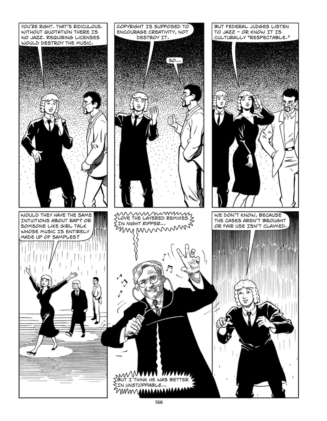 Theft! A History of Music, page 169. Theft! A History of Music by James Boyle and Jennifer Jenkins, CC BY-NC-SA. Duke Center for the Study of the Public Domain. https://cspd.law.duke.edu/musiccomic/download/
