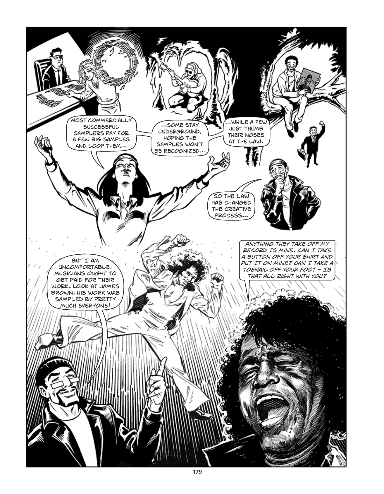 Theft! A History of Music, page 182. Theft! A History of Music by James Boyle and Jennifer Jenkins, CC BY-NC-SA. Duke Center for the Study of the Public Domain. https://cspd.law.duke.edu/musiccomic/download/