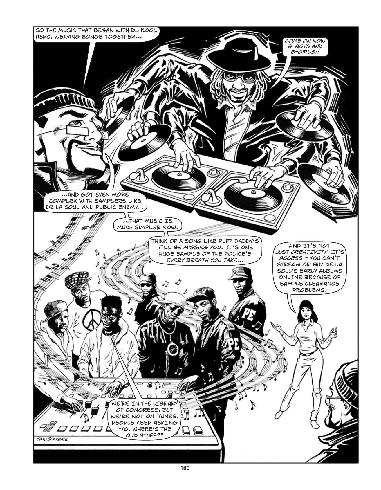 Theft! A History of Music, page 183. Theft! A History of Music by James Boyle and Jennifer Jenkins, CC BY-NC-SA. Duke Center for the Study of the Public Domain. https://cspd.law.duke.edu/musiccomic/download/