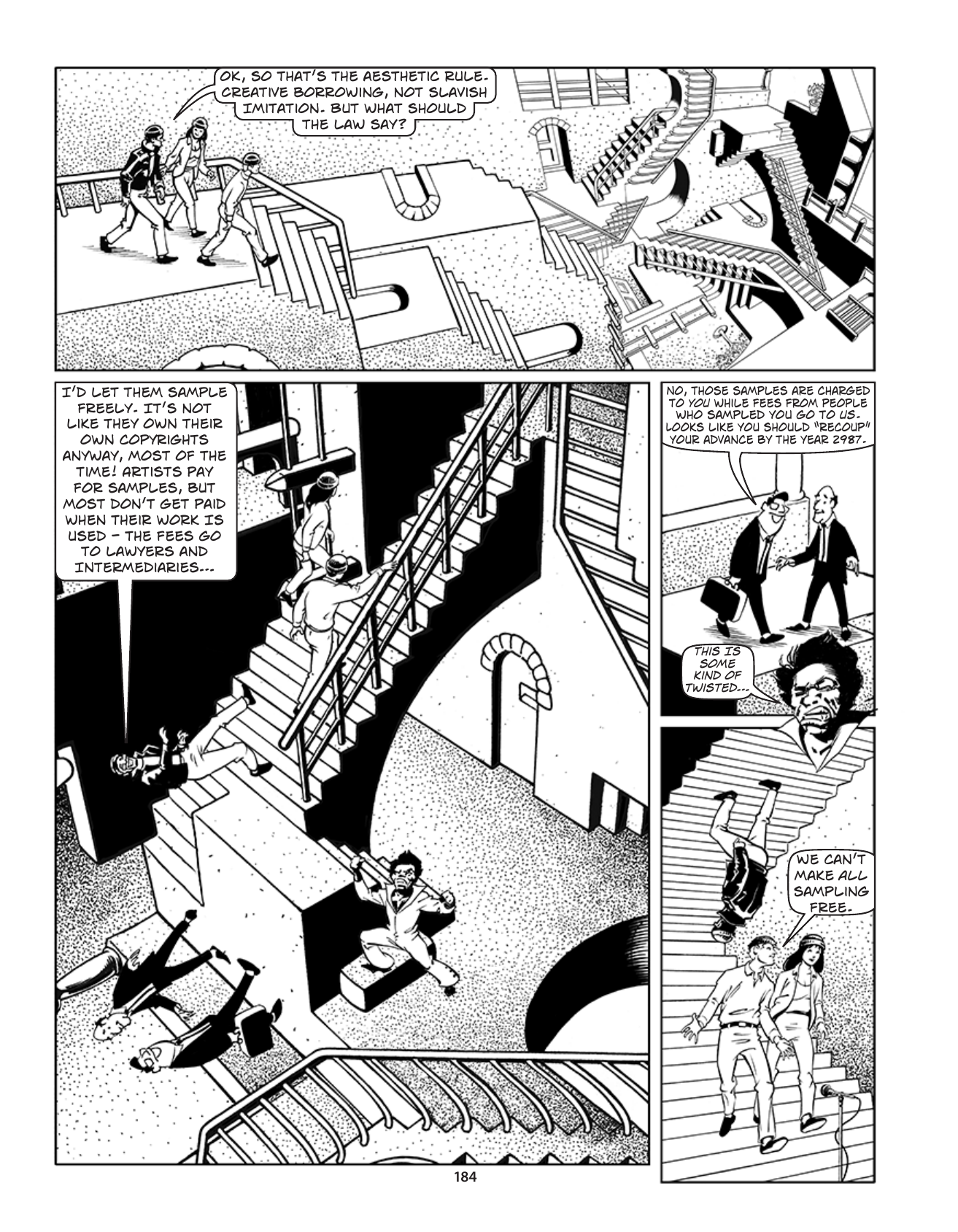 Theft! A History of Music, page 187. Theft! A History of Music by James Boyle and Jennifer Jenkins, CC BY-NC-SA. Duke Center for the Study of the Public Domain. https://cspd.law.duke.edu/musiccomic/download/