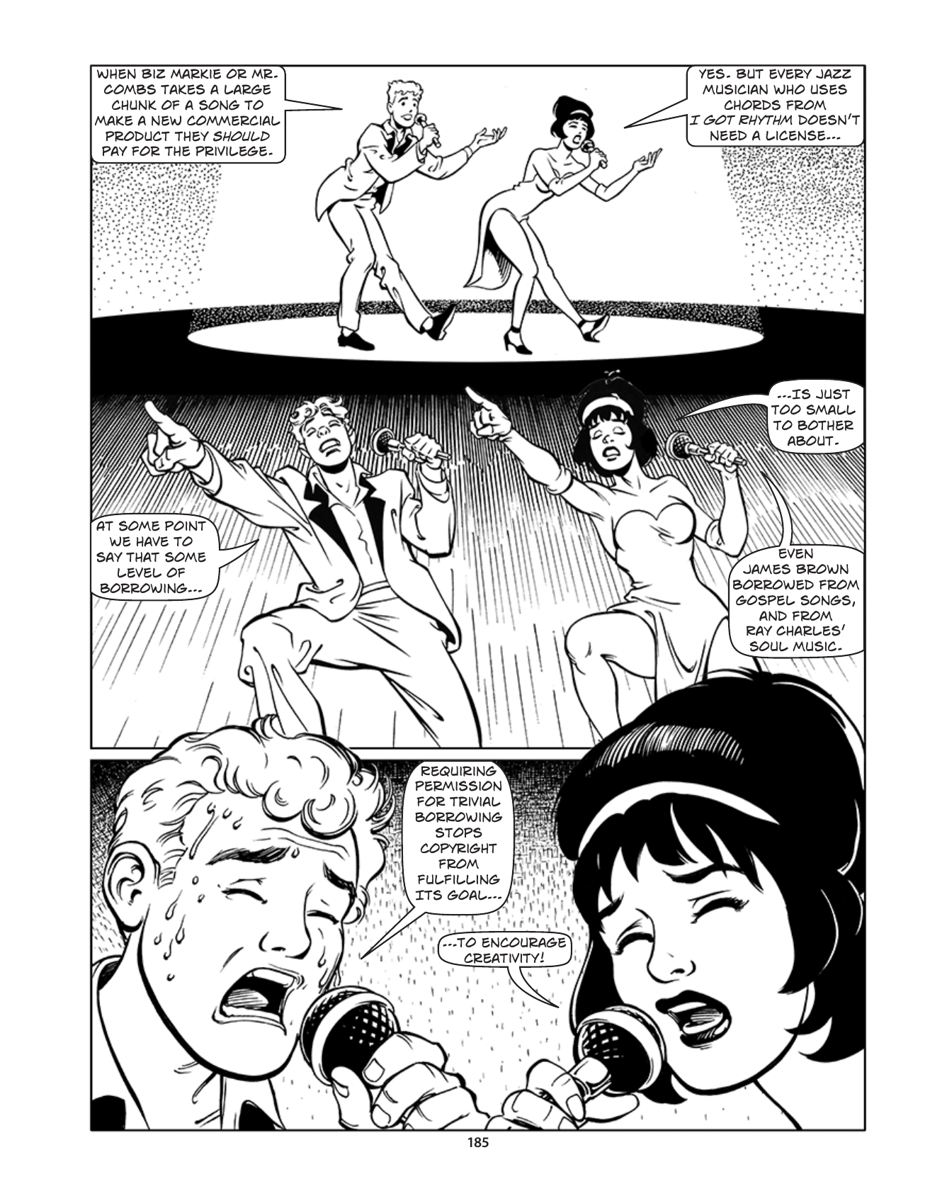 Theft! A History of Music, page 188. Theft! A History of Music by James Boyle and Jennifer Jenkins, CC BY-NC-SA. Duke Center for the Study of the Public Domain. https://cspd.law.duke.edu/musiccomic/download/