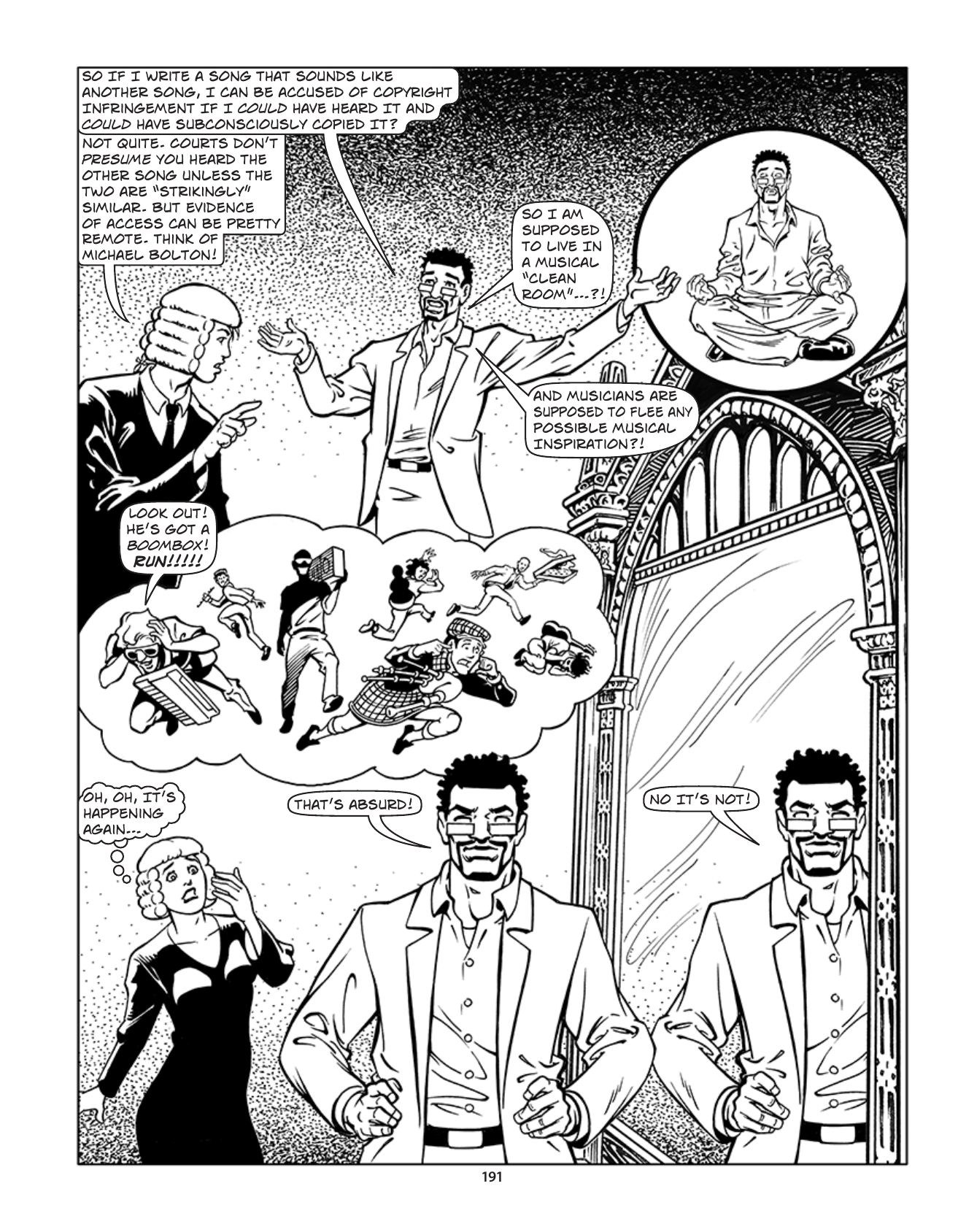 Theft! A History of Music, page 194. Theft! A History of Music by James Boyle and Jennifer Jenkins, CC BY-NC-SA. Duke Center for the Study of the Public Domain. https://cspd.law.duke.edu/musiccomic/download/
