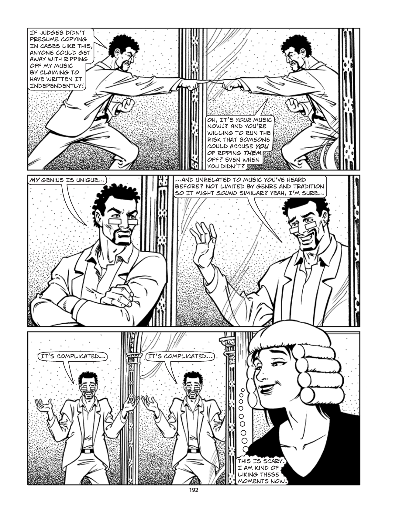 Theft! A History of Music, page 195. Theft! A History of Music by James Boyle and Jennifer Jenkins, CC BY-NC-SA. Duke Center for the Study of the Public Domain. https://cspd.law.duke.edu/musiccomic/download/