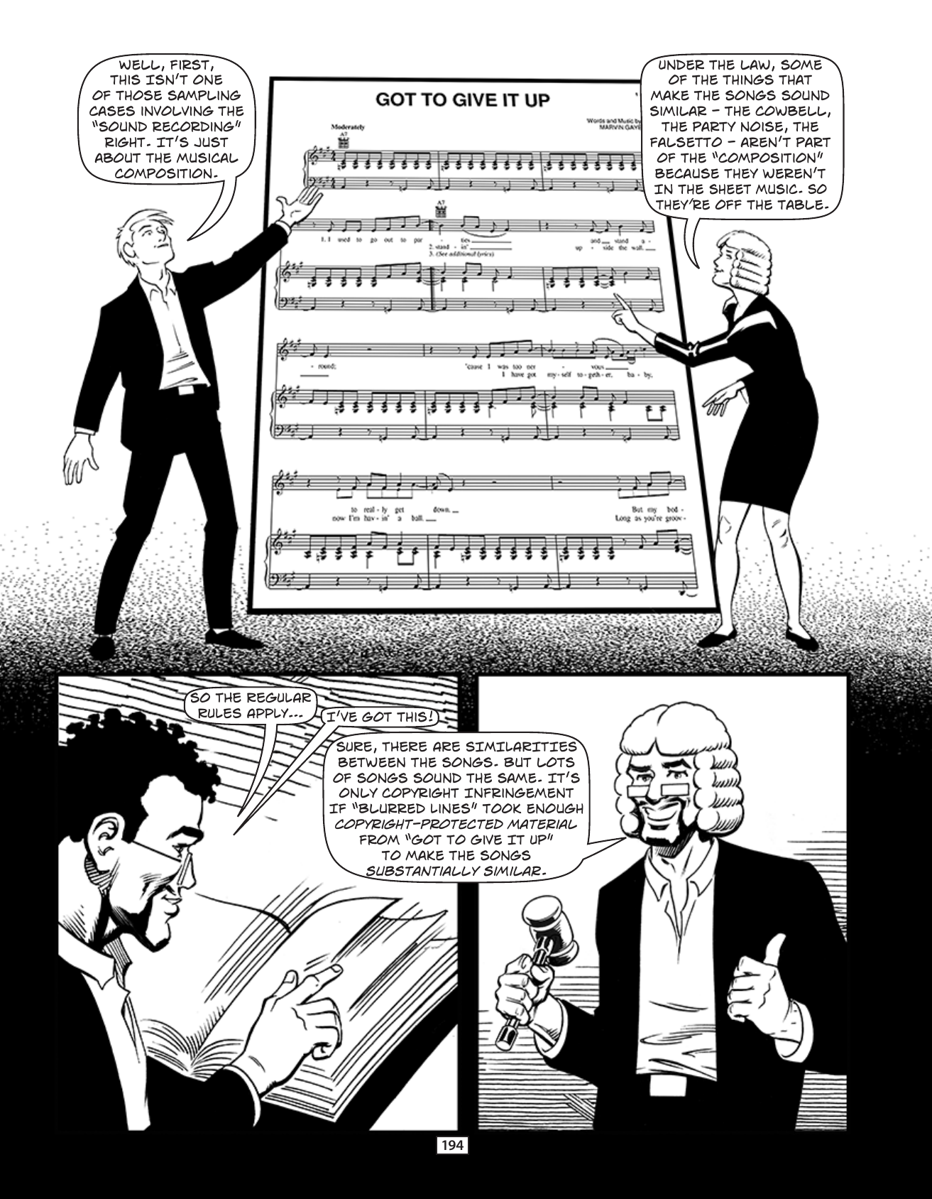 Theft! A History of Music, page 197. Theft! A History of Music by James Boyle and Jennifer Jenkins, CC BY-NC-SA. Duke Center for the Study of the Public Domain. https://cspd.law.duke.edu/musiccomic/download/