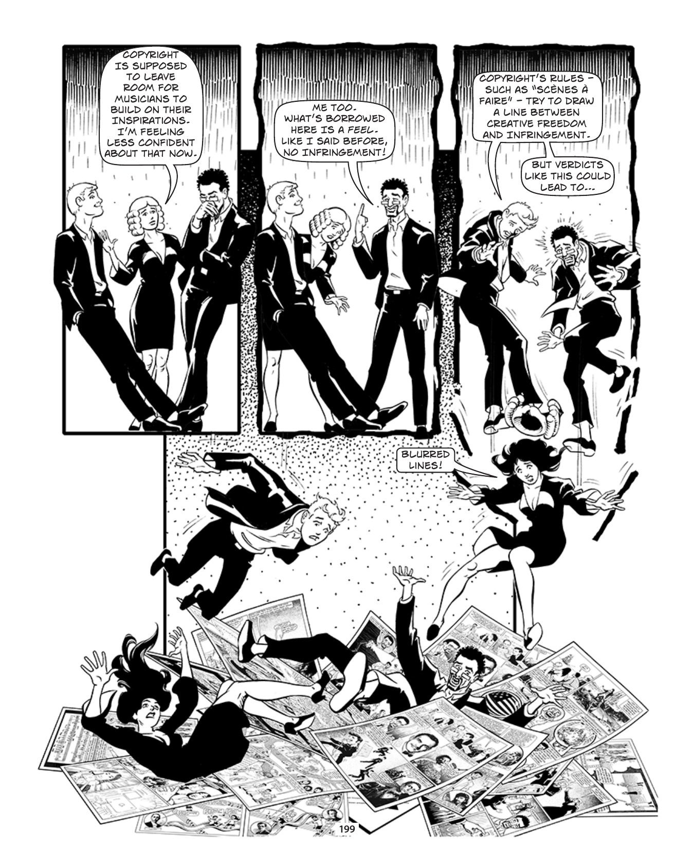 Theft! A History of Music, page 202. Theft! A History of Music by James Boyle and Jennifer Jenkins, CC BY-NC-SA. Duke Center for the Study of the Public Domain. https://cspd.law.duke.edu/musiccomic/download/