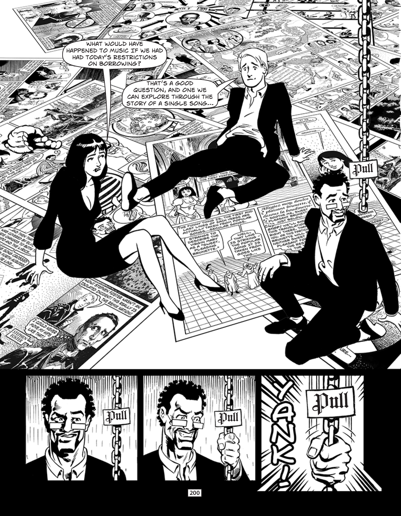 Theft! A History of Music, page 203. Theft! A History of Music by James Boyle and Jennifer Jenkins, CC BY-NC-SA. Duke Center for the Study of the Public Domain. https://cspd.law.duke.edu/musiccomic/download/