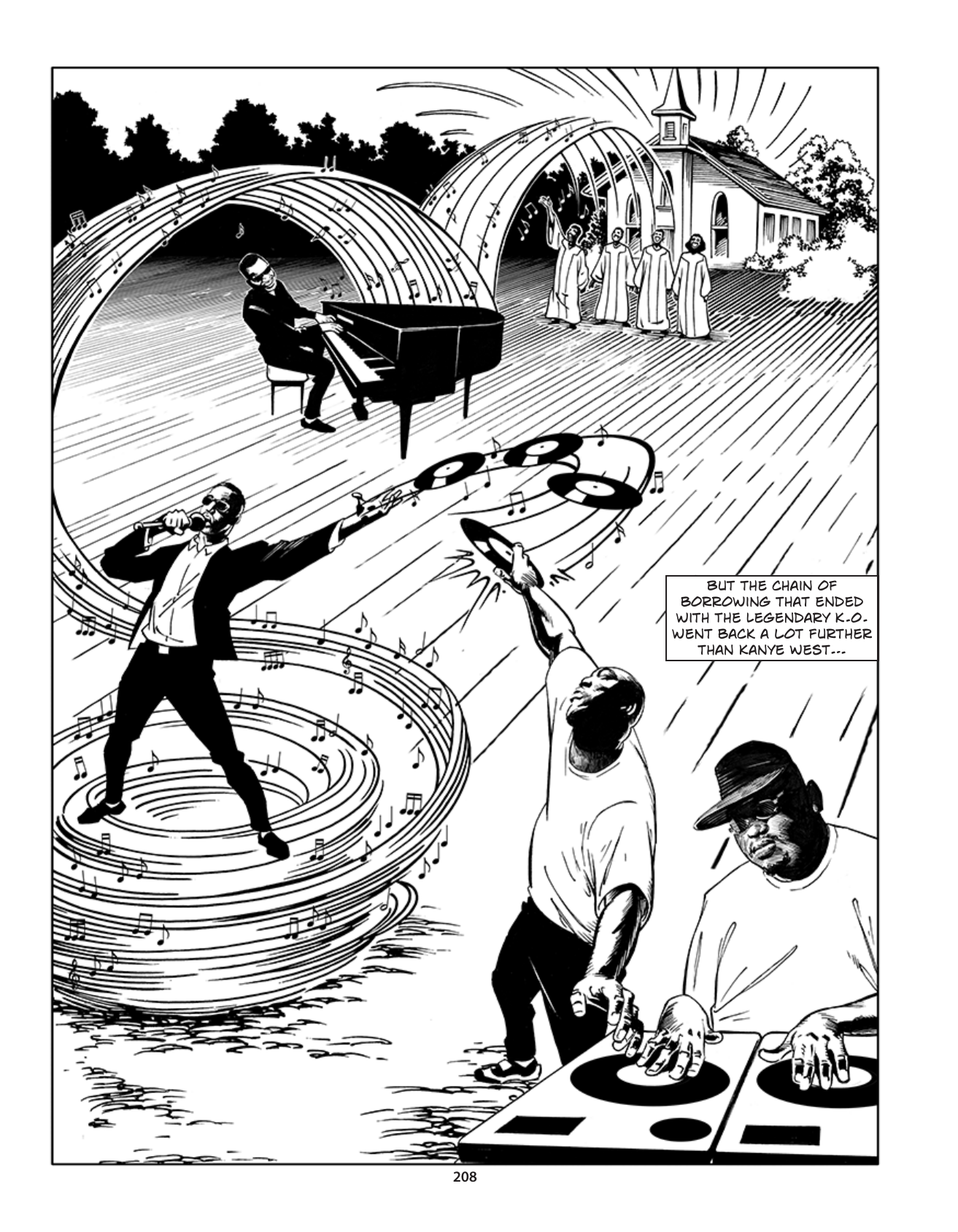 Theft! A History of Music, page 211. Theft! A History of Music by James Boyle and Jennifer Jenkins, CC BY-NC-SA. Duke Center for the Study of the Public Domain. https://cspd.law.duke.edu/musiccomic/download/