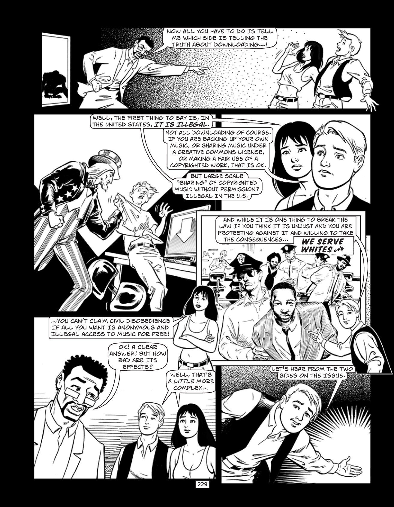 Theft! A History of Music, page 232. Theft! A History of Music by James Boyle and Jennifer Jenkins, CC BY-NC-SA. Duke Center for the Study of the Public Domain. https://cspd.law.duke.edu/musiccomic/download/