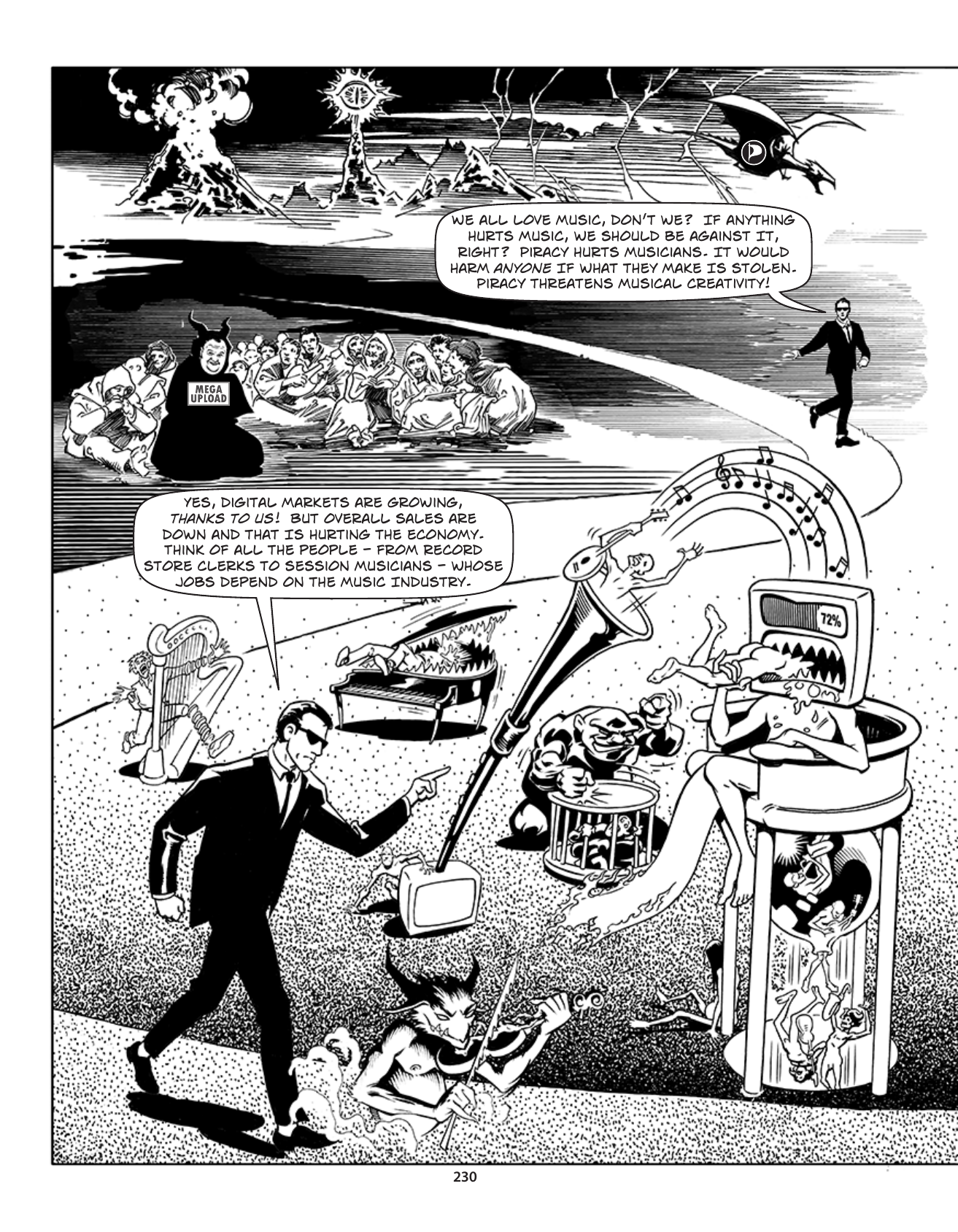 Theft! A History of Music, page 233. Theft! A History of Music by James Boyle and Jennifer Jenkins, CC BY-NC-SA. Duke Center for the Study of the Public Domain. https://cspd.law.duke.edu/musiccomic/download/