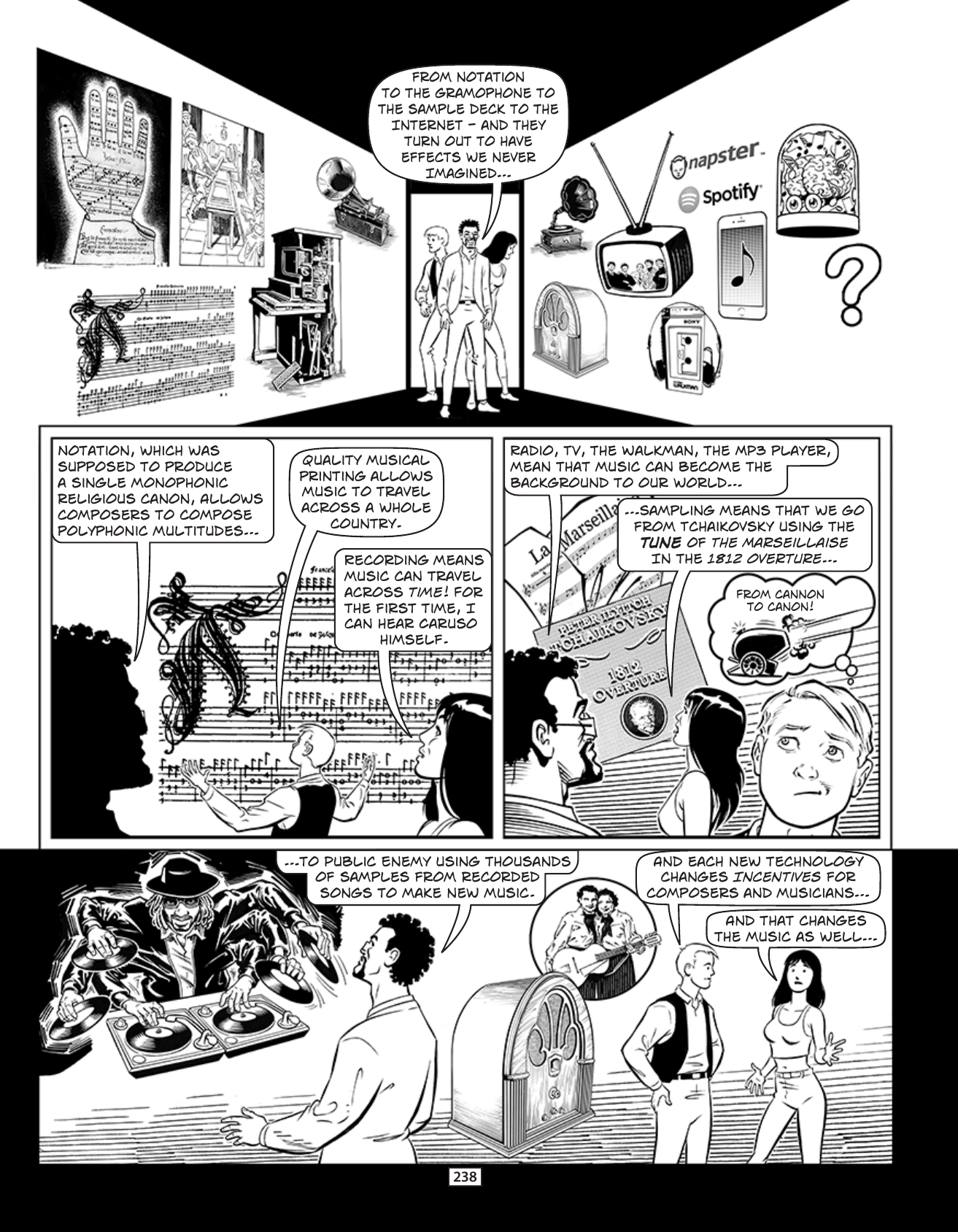 Theft! A History of Music, page 241. Theft! A History of Music by James Boyle and Jennifer Jenkins, CC BY-NC-SA. Duke Center for the Study of the Public Domain. https://cspd.law.duke.edu/musiccomic/download/