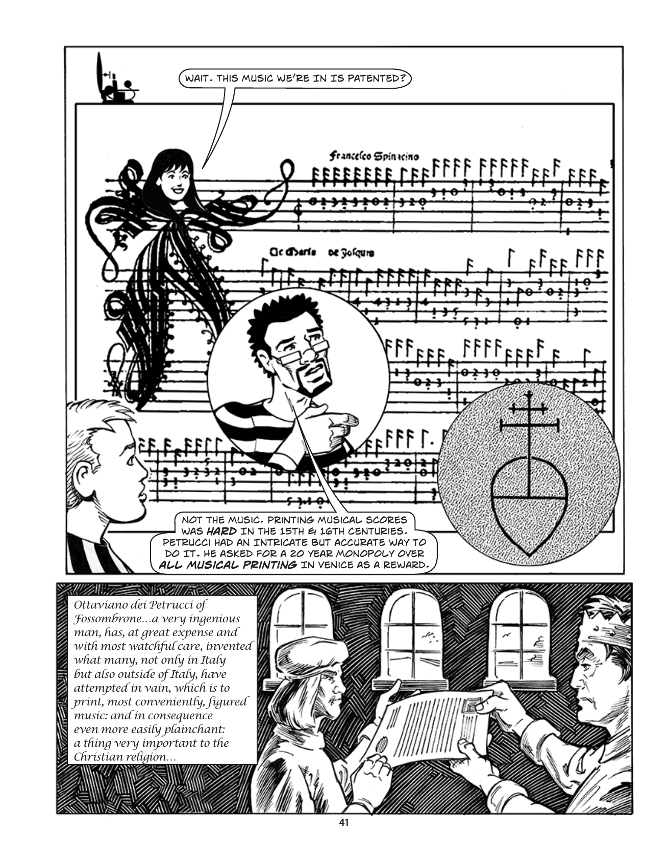 Theft! A History of Music, page 44. Theft! A History of Music by James Boyle and Jennifer Jenkins, CC BY-NC-SA. Duke Center for the Study of the Public Domain. https://cspd.law.duke.edu/musiccomic/download/