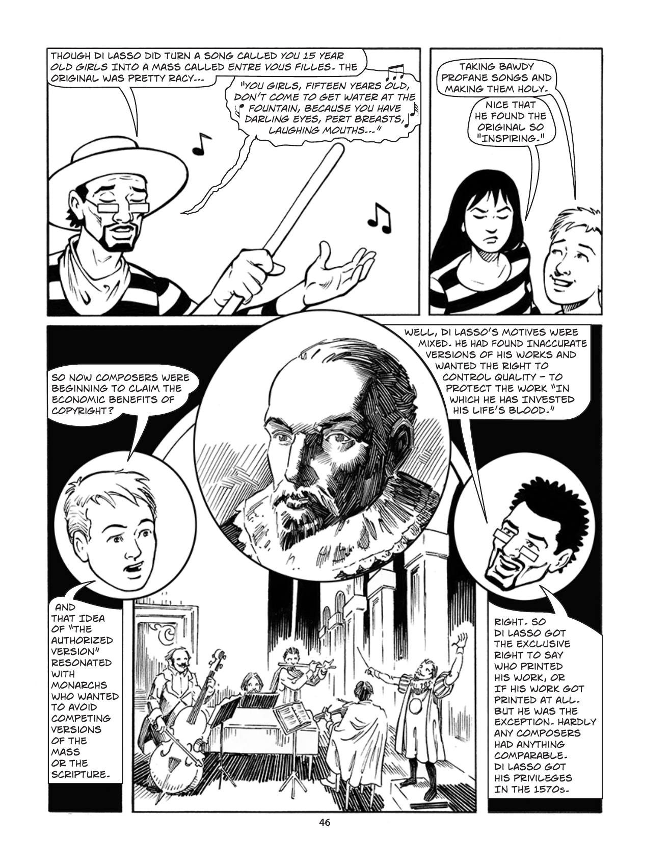 Theft! A History of Music, page 49. Theft! A History of Music by James Boyle and Jennifer Jenkins, CC BY-NC-SA. Duke Center for the Study of the Public Domain. https://cspd.law.duke.edu/musiccomic/download/