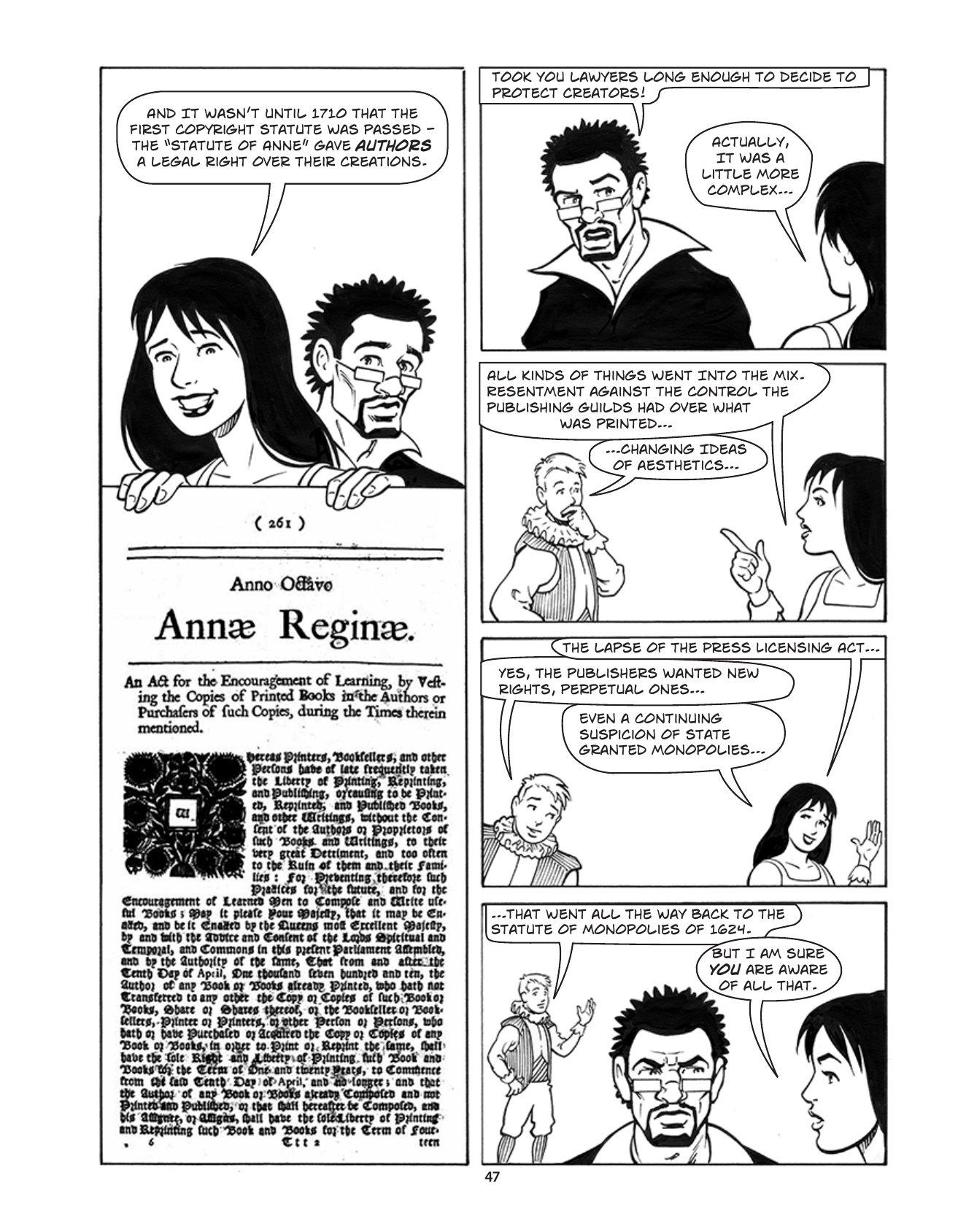 Theft! A History of Music, page 50. Theft! A History of Music by James Boyle and Jennifer Jenkins, CC BY-NC-SA. Duke Center for the Study of the Public Domain. https://cspd.law.duke.edu/musiccomic/download/
