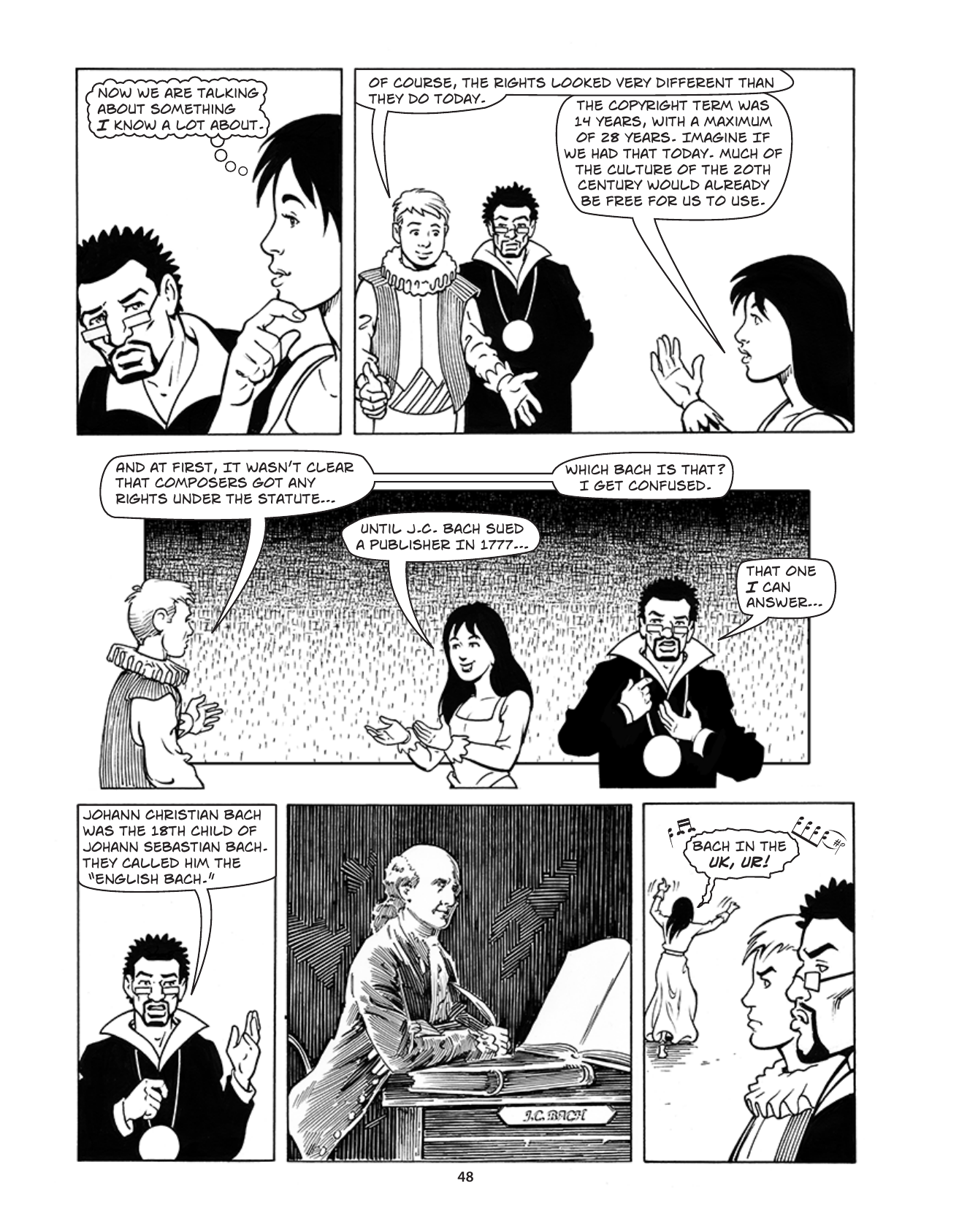 Theft! A History of Music, page 51. Theft! A History of Music by James Boyle and Jennifer Jenkins, CC BY-NC-SA. Duke Center for the Study of the Public Domain. https://cspd.law.duke.edu/musiccomic/download/