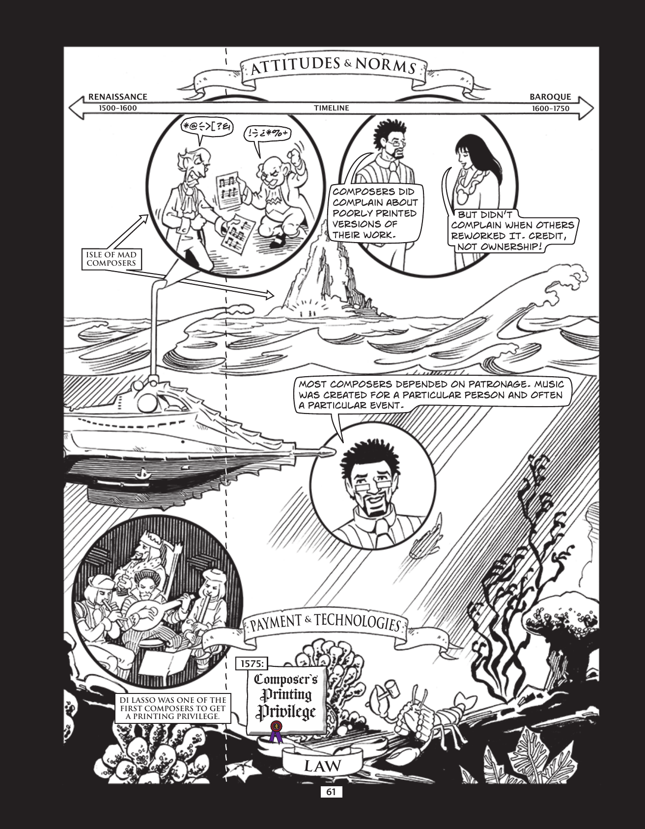 Theft! A History of Music, page 64. Theft! A History of Music by James Boyle and Jennifer Jenkins, CC BY-NC-SA. Duke Center for the Study of the Public Domain. https://cspd.law.duke.edu/musiccomic/download/