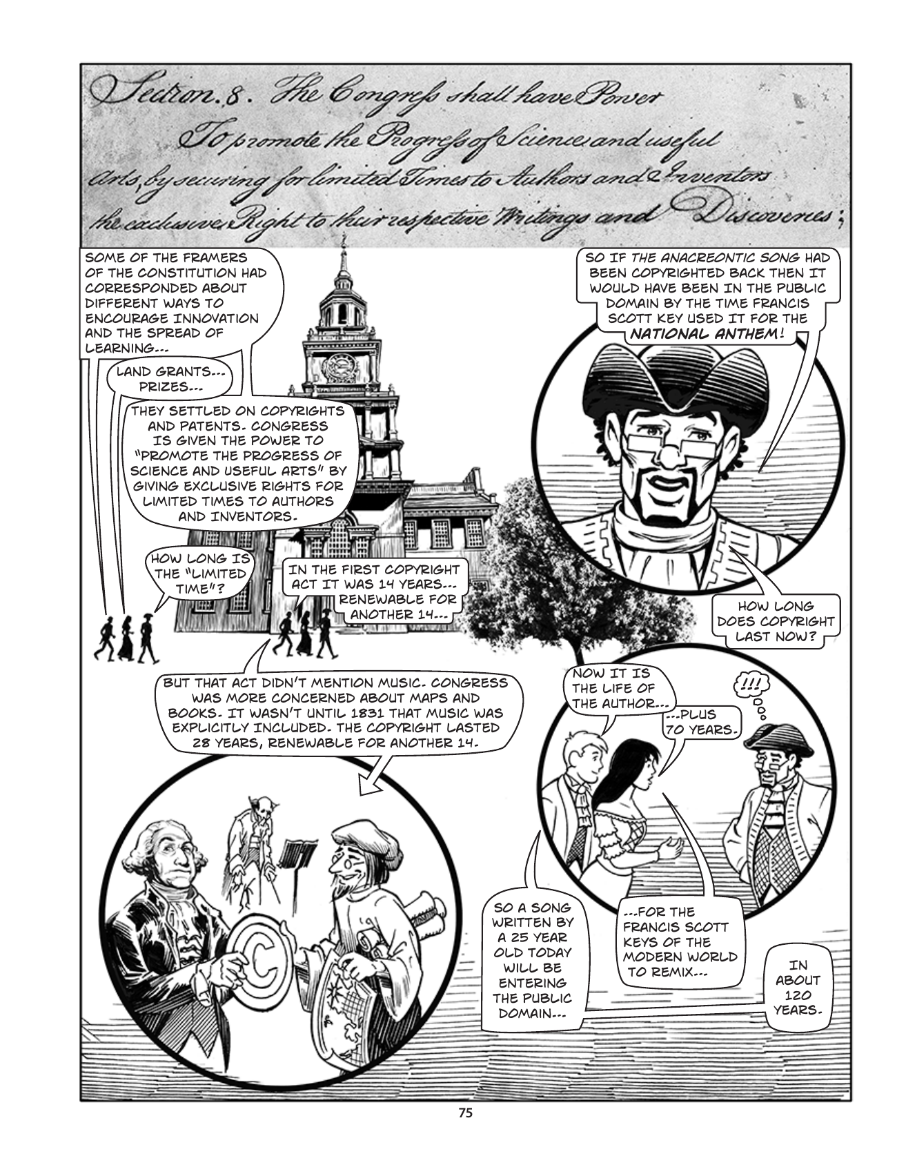 Theft! A History of Music, page 78. Theft! A History of Music by James Boyle and Jennifer Jenkins, CC BY-NC-SA. Duke Center for the Study of the Public Domain. https://cspd.law.duke.edu/musiccomic/download/