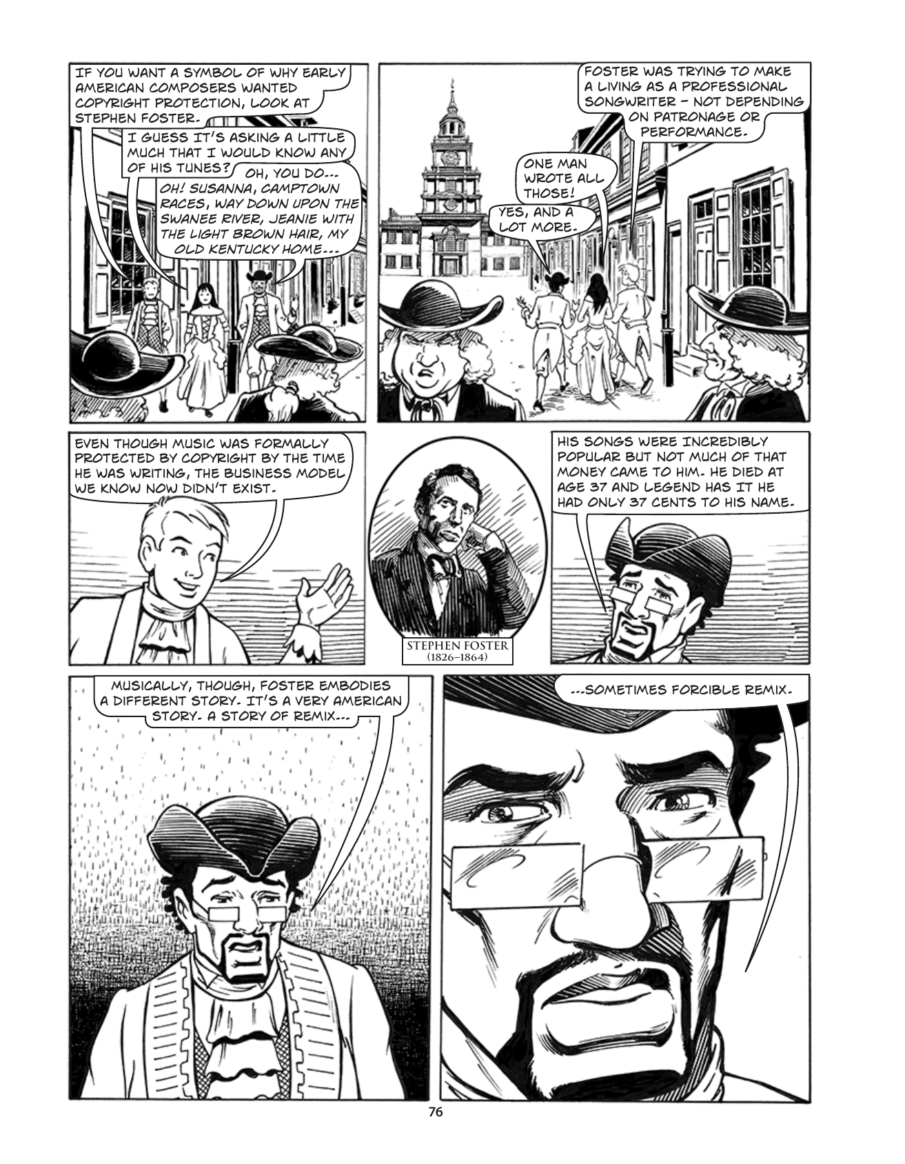 Theft! A History of Music, page 79. Theft! A History of Music by James Boyle and Jennifer Jenkins, CC BY-NC-SA. Duke Center for the Study of the Public Domain. https://cspd.law.duke.edu/musiccomic/download/