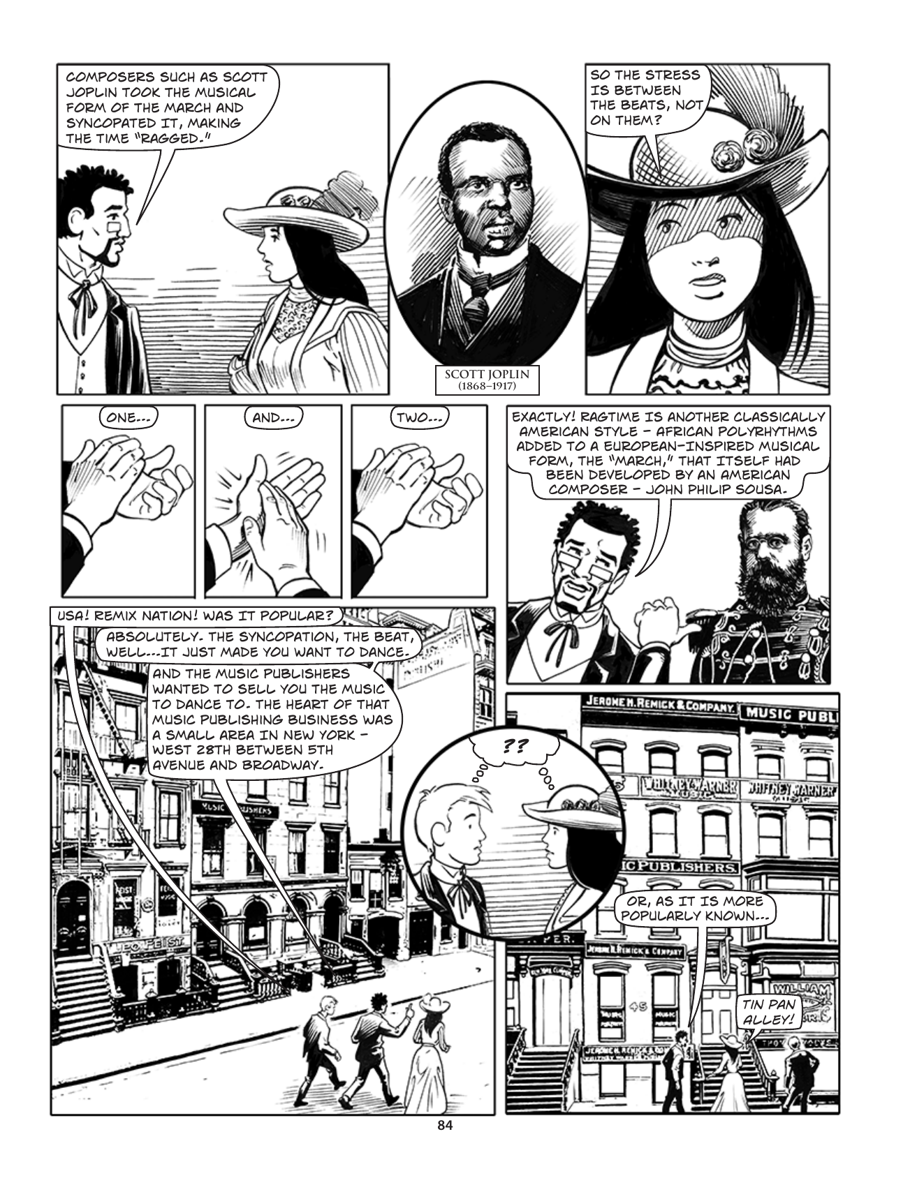 Theft! A History of Music, page 87. Theft! A History of Music by James Boyle and Jennifer Jenkins, CC BY-NC-SA. Duke Center for the Study of the Public Domain. https://cspd.law.duke.edu/musiccomic/download/