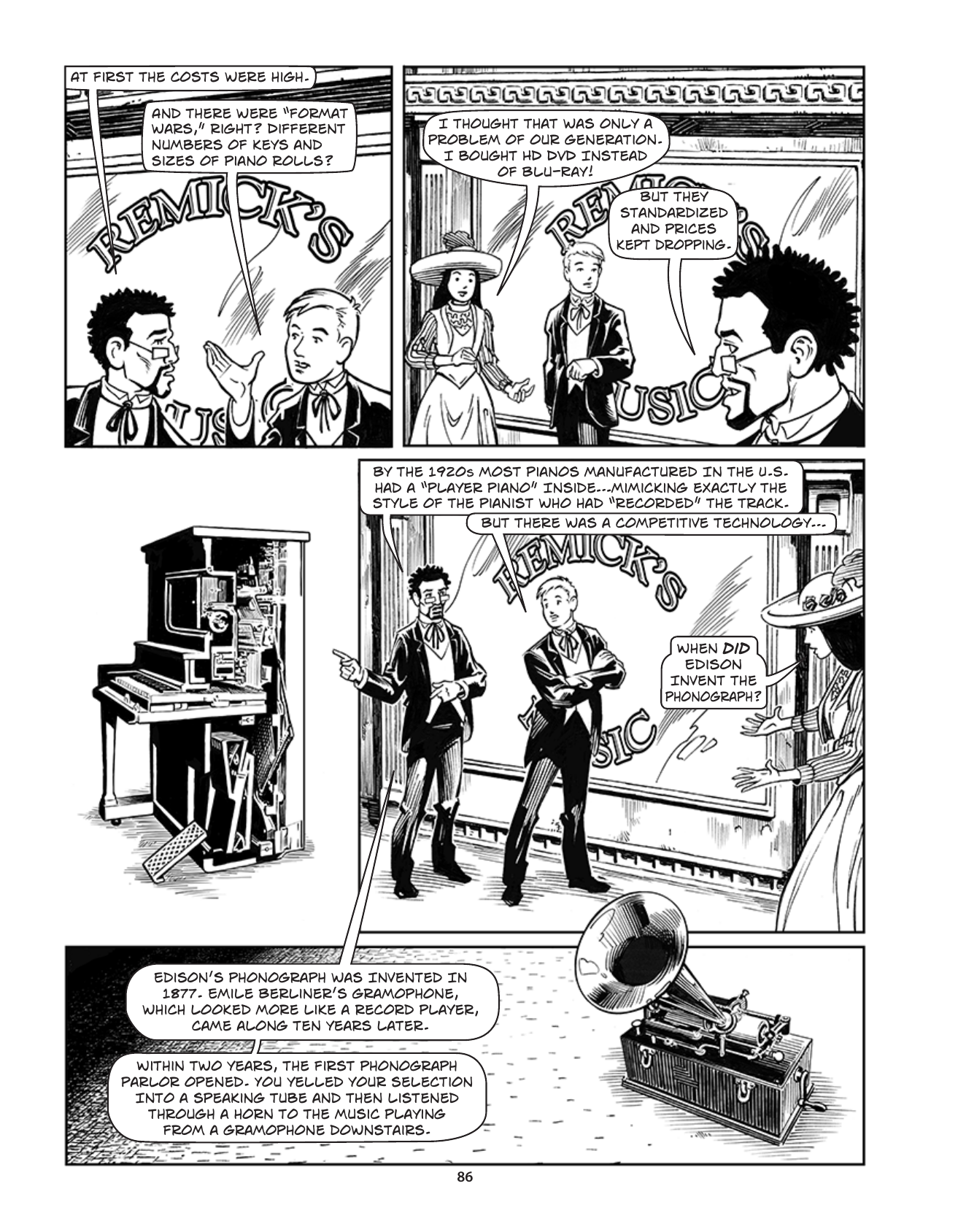 Theft! A History of Music, page 89. Theft! A History of Music by James Boyle and Jennifer Jenkins, CC BY-NC-SA. Duke Center for the Study of the Public Domain. https://cspd.law.duke.edu/musiccomic/download/