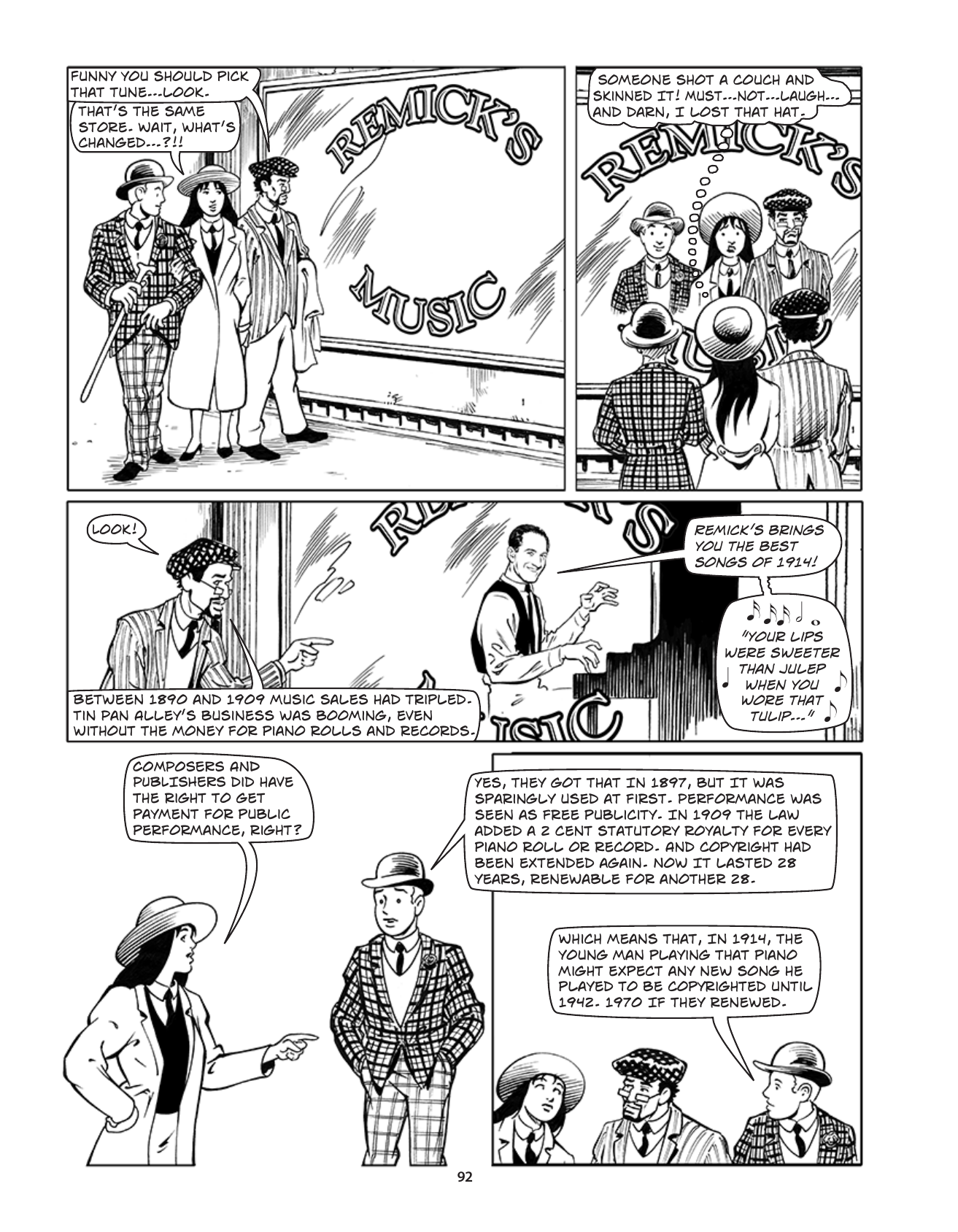 Theft! A History of Music, page 95. Theft! A History of Music by James Boyle and Jennifer Jenkins, CC BY-NC-SA. Duke Center for the Study of the Public Domain. https://cspd.law.duke.edu/musiccomic/download/
