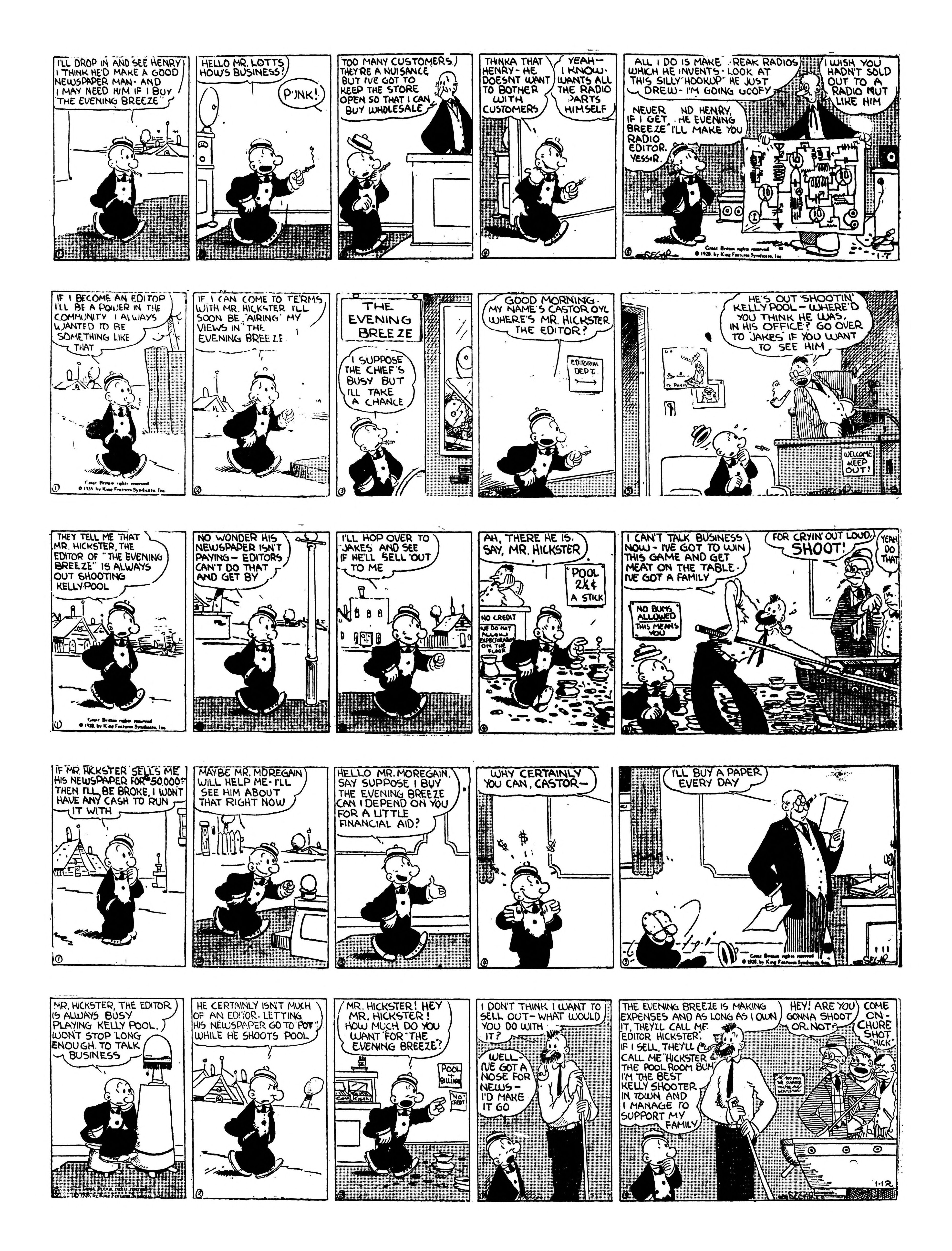 Thimble Theatre dailies (1919–) — part 1 p2