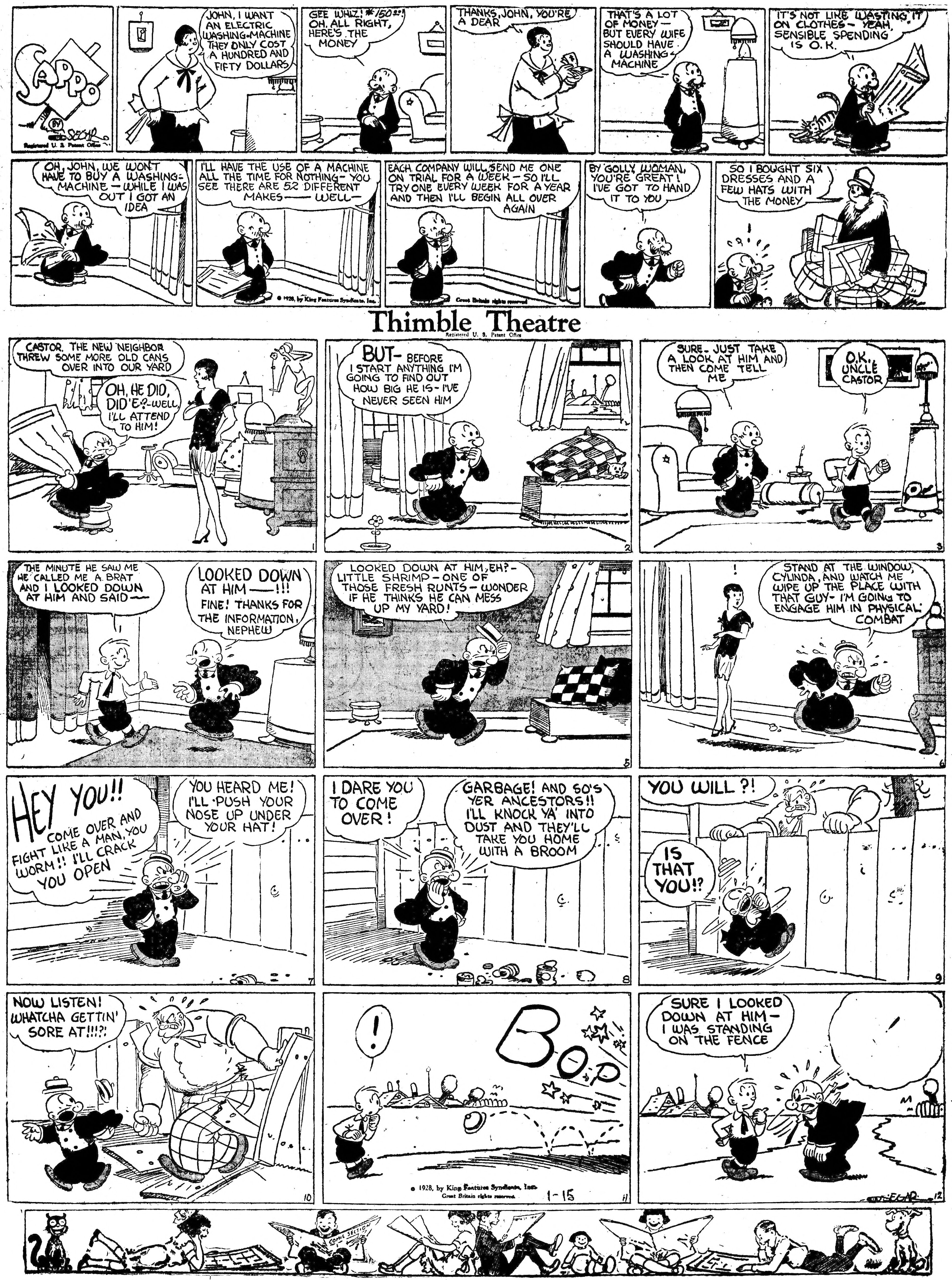 Thimble Theatre dailies (1919–) — part 2 p16