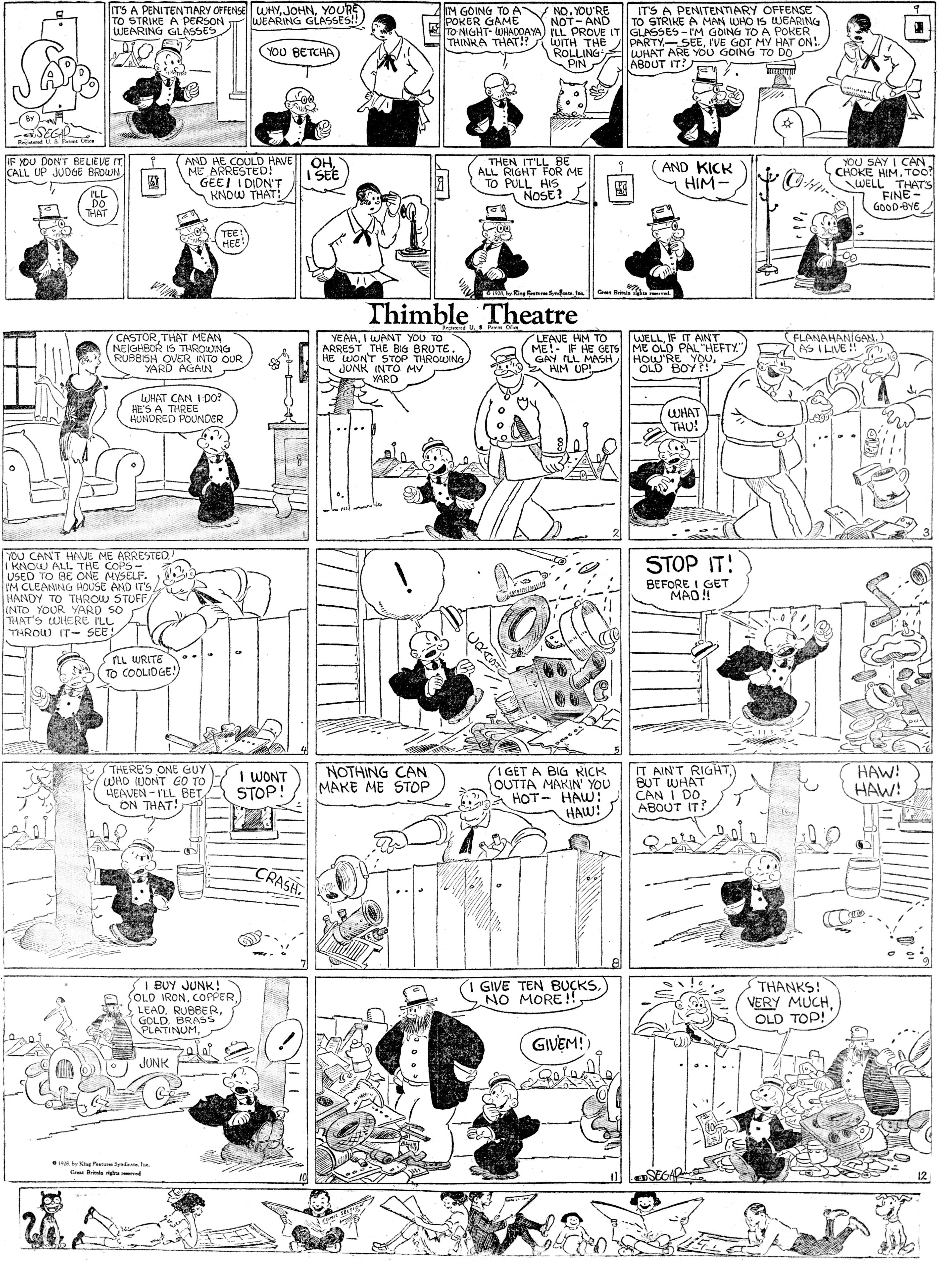 Thimble Theatre dailies (1919–) — part 2 p17