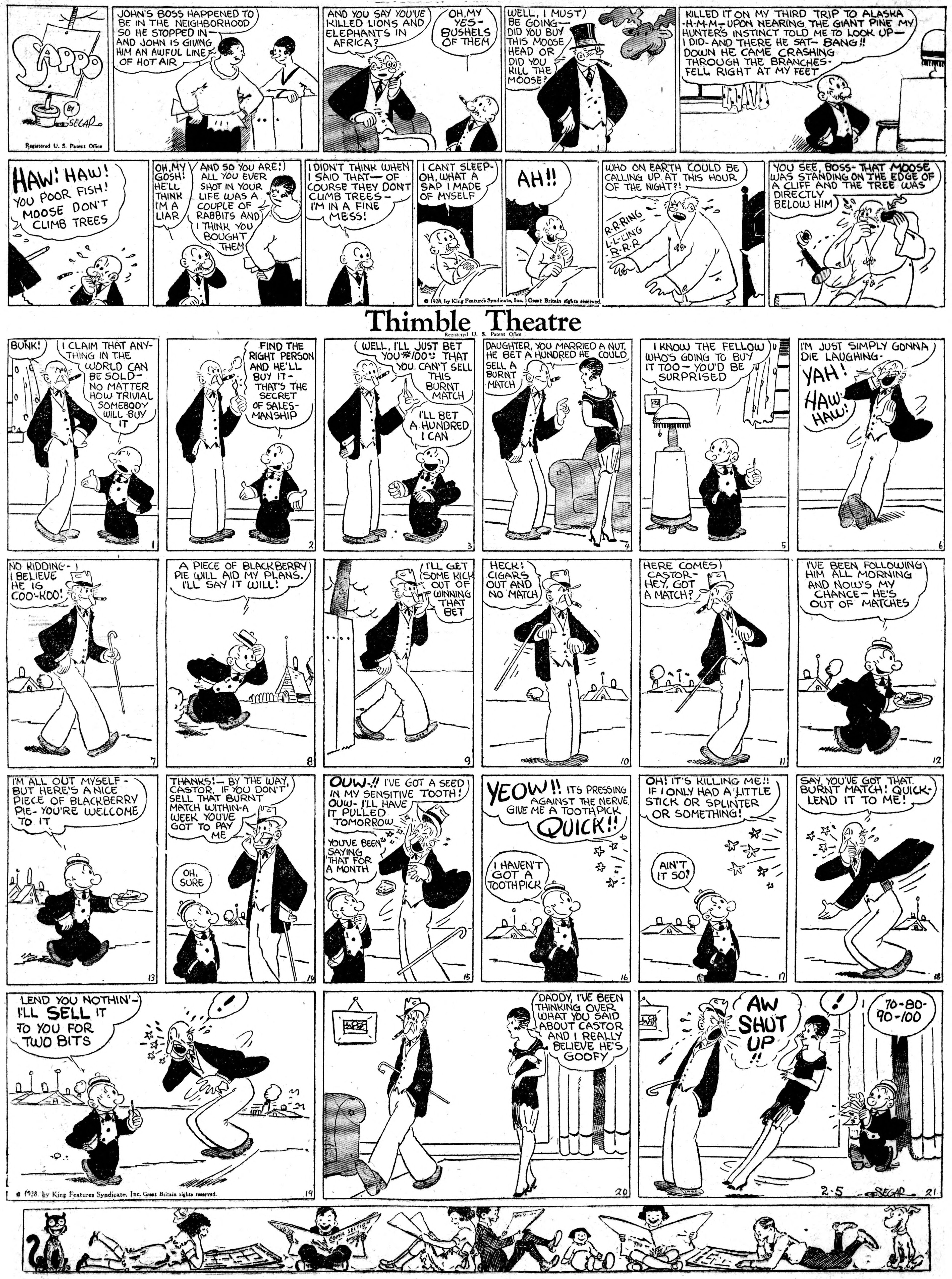Thimble Theatre dailies (1919–) — part 2 p20