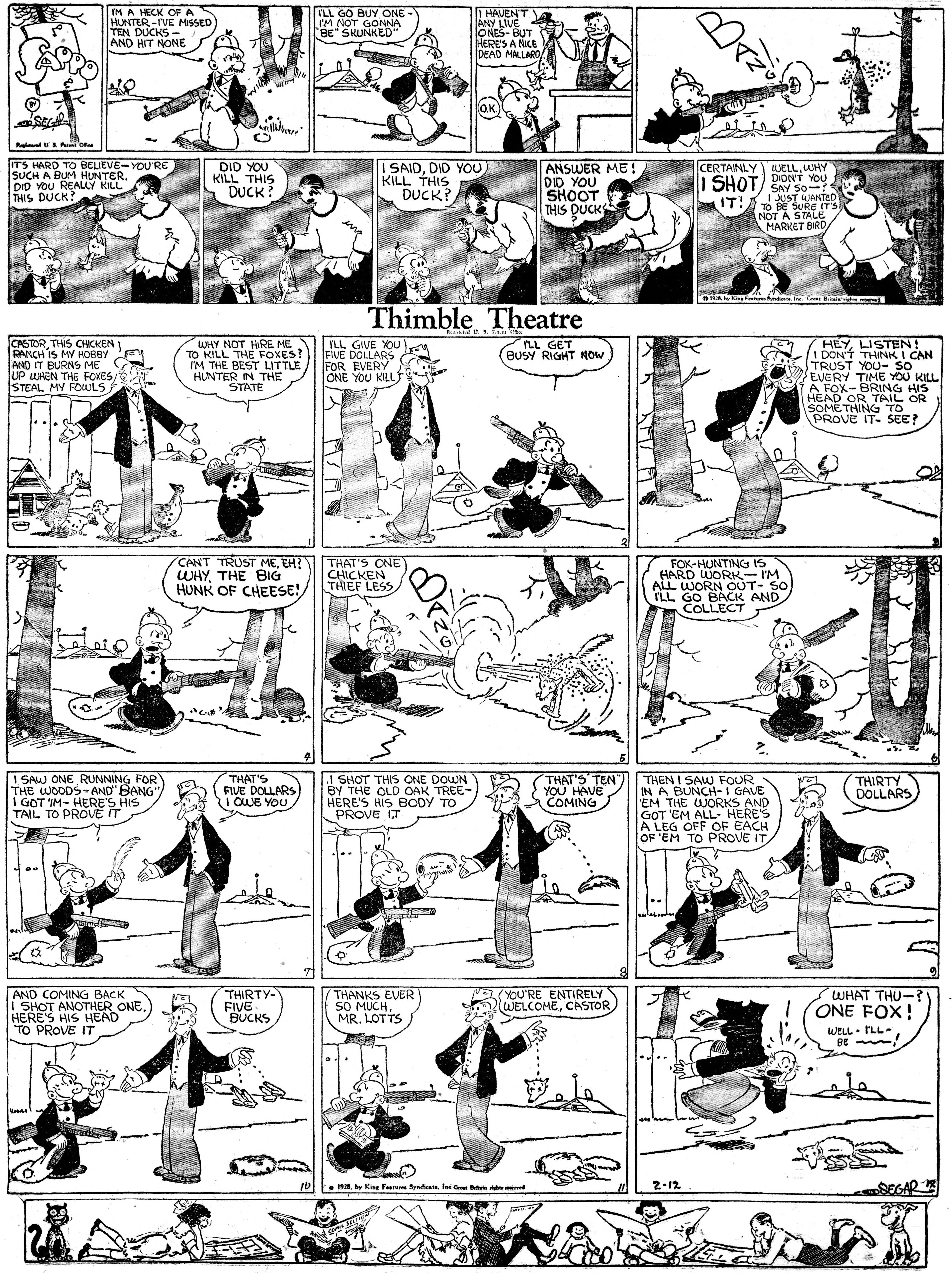 Thimble Theatre dailies (1919–) — part 2 p21
